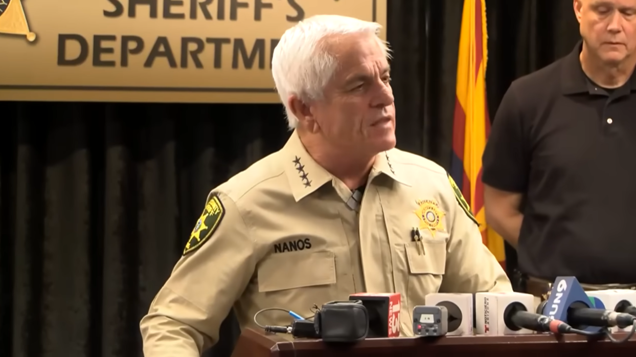 Sheriff Chris Nanos delivers remarks on developments in an ongoing criminal investigation, as posted on February 3, 2026 | Source: YouTube/CBSNews