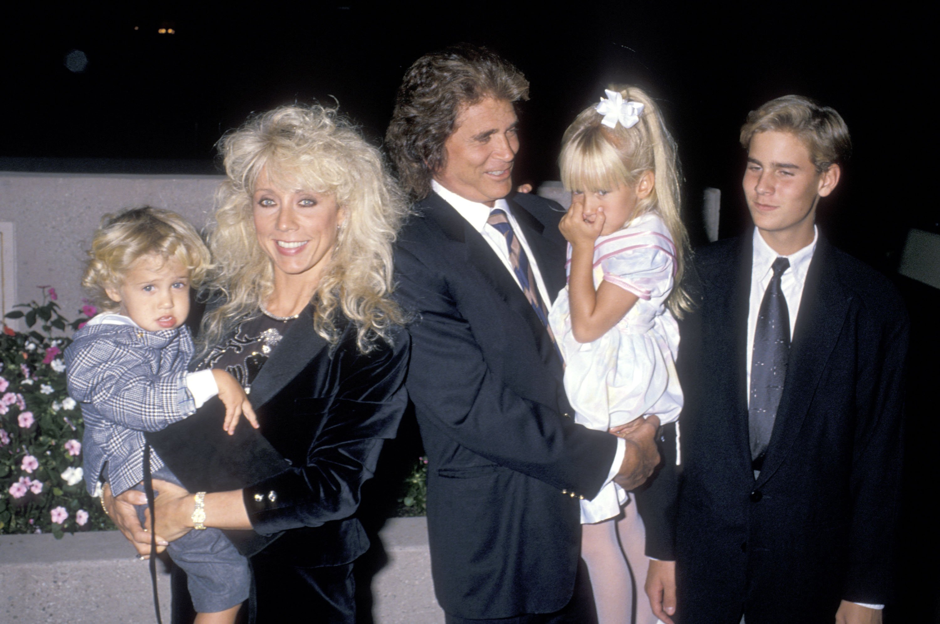 Michael, Cindy, Sean, Jennifer, and Christopher Landon at the National Down Syndrome Congress' Second Annual Celebrity Gala on October 15, 1988, in Culver City, California. | Source: Ron Galella/Ron Galella Collection/Getty Images