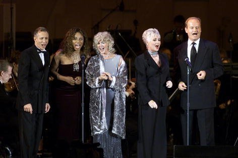 Johnny Crawford, Amy Keys, Connie Stevens, Shirley Jones and Kelsey Grammer at the Academy of Television Arts and Science's "Television Night at the Bowl" at the Hollywood Bowl in Los Angeles on August 26, 2001. | Source: Getty Images.