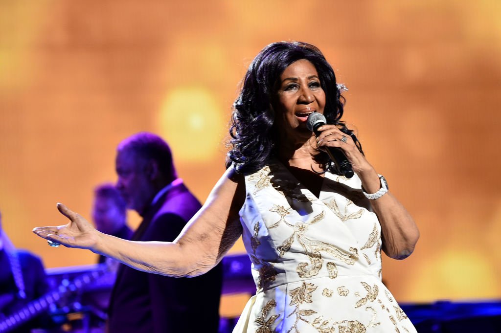 Aretha Franklin at the "Clive Davis: The Soundtrack of Our Lives" Premiere Concert on April 19, 2017 in New York | Source: Getty Images
