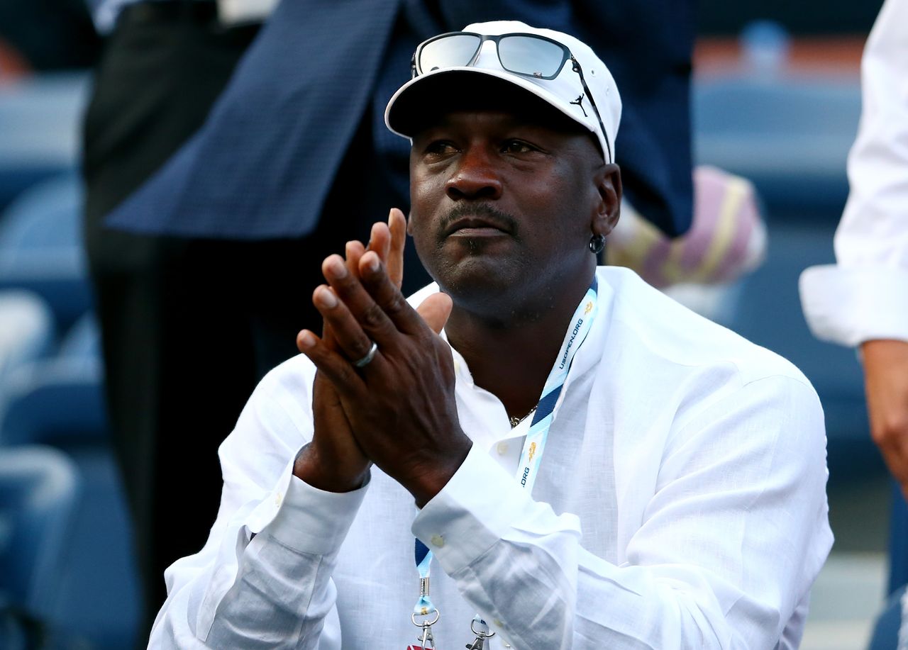 Michael Jordan at the 2014 US Open at the USTA Billie Jean King National Tennis Center on August 26, 2014  | Source: Getty Images