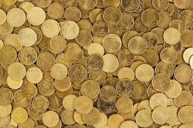 Ein Haufen Euro-Münzen | Quelle: Pixabay