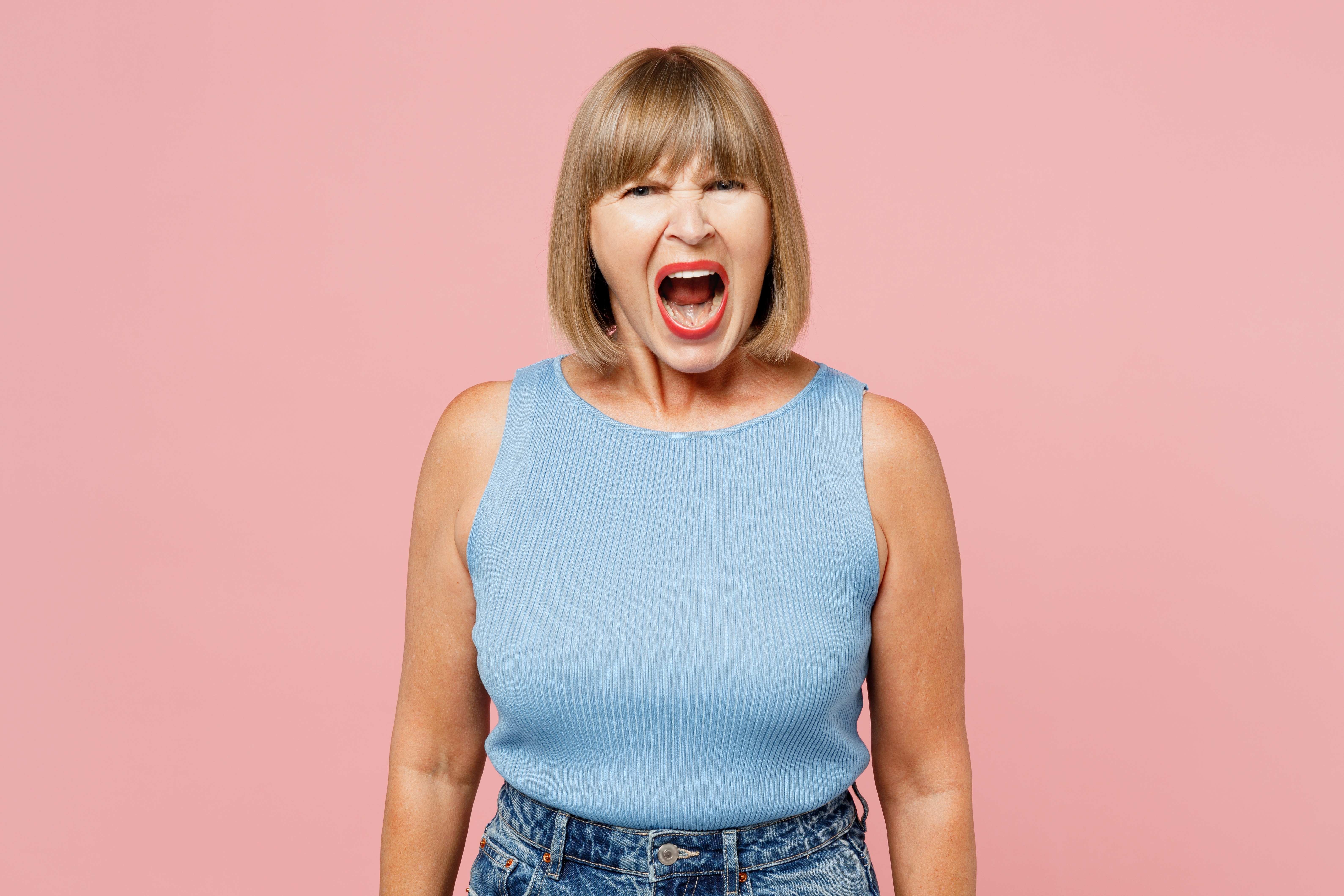 An angry woman in her 50s | Source: Shutterstock