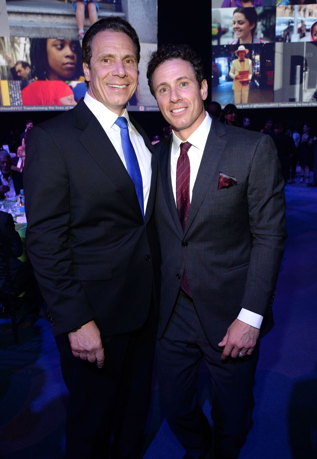 New York Governor Andrew Cuomo and Chris Cuomo at The Robin Hood Foundation's Benefit held at Jacob Javitz Center on May 12, 2015, in New York City | Photo: Kevin Mazur/Getty Images