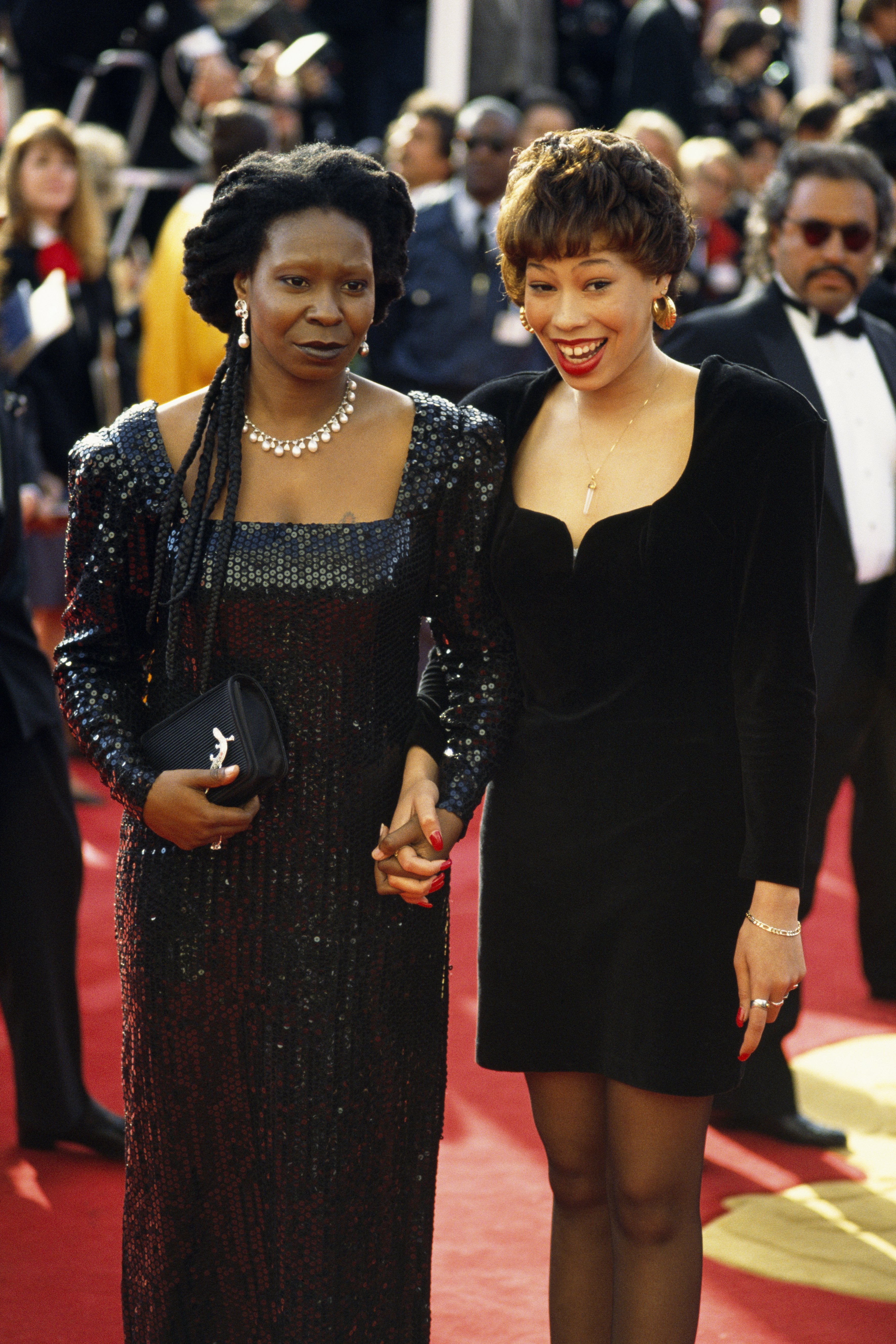 Whoopi Goldberg and her daughter Alex Martin attend the 63rd Academy Awards on January 1, 1991┃Source: Getty Images