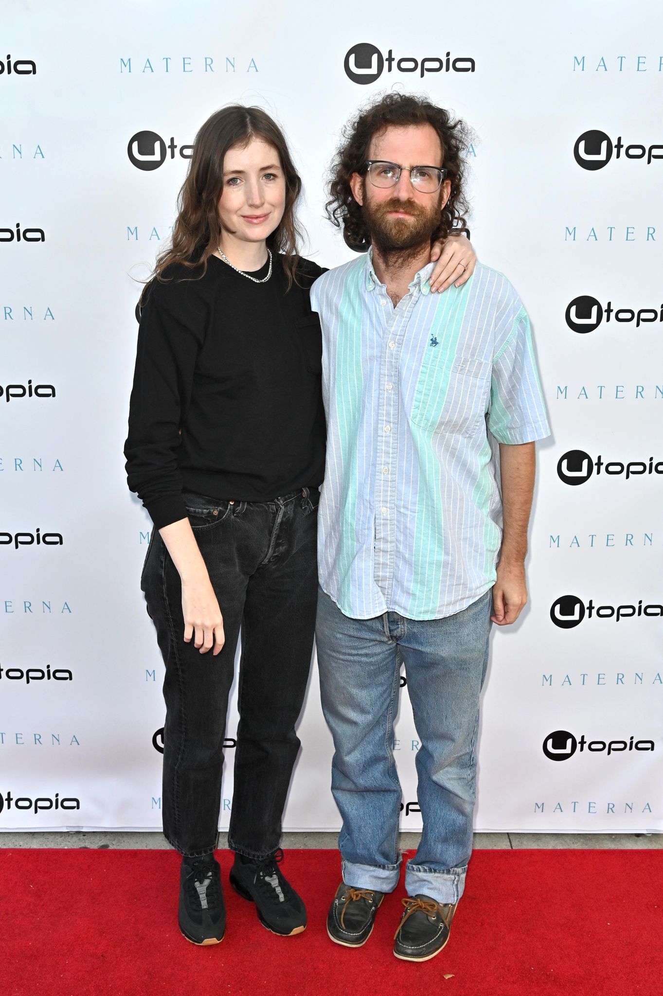 Kate Lyn Sheil and Kyle Mooney during the "Materna" film screening at Lumiere Music Hall on August 10, 2021, in Beverly Hills, California. | Source: Getty Images