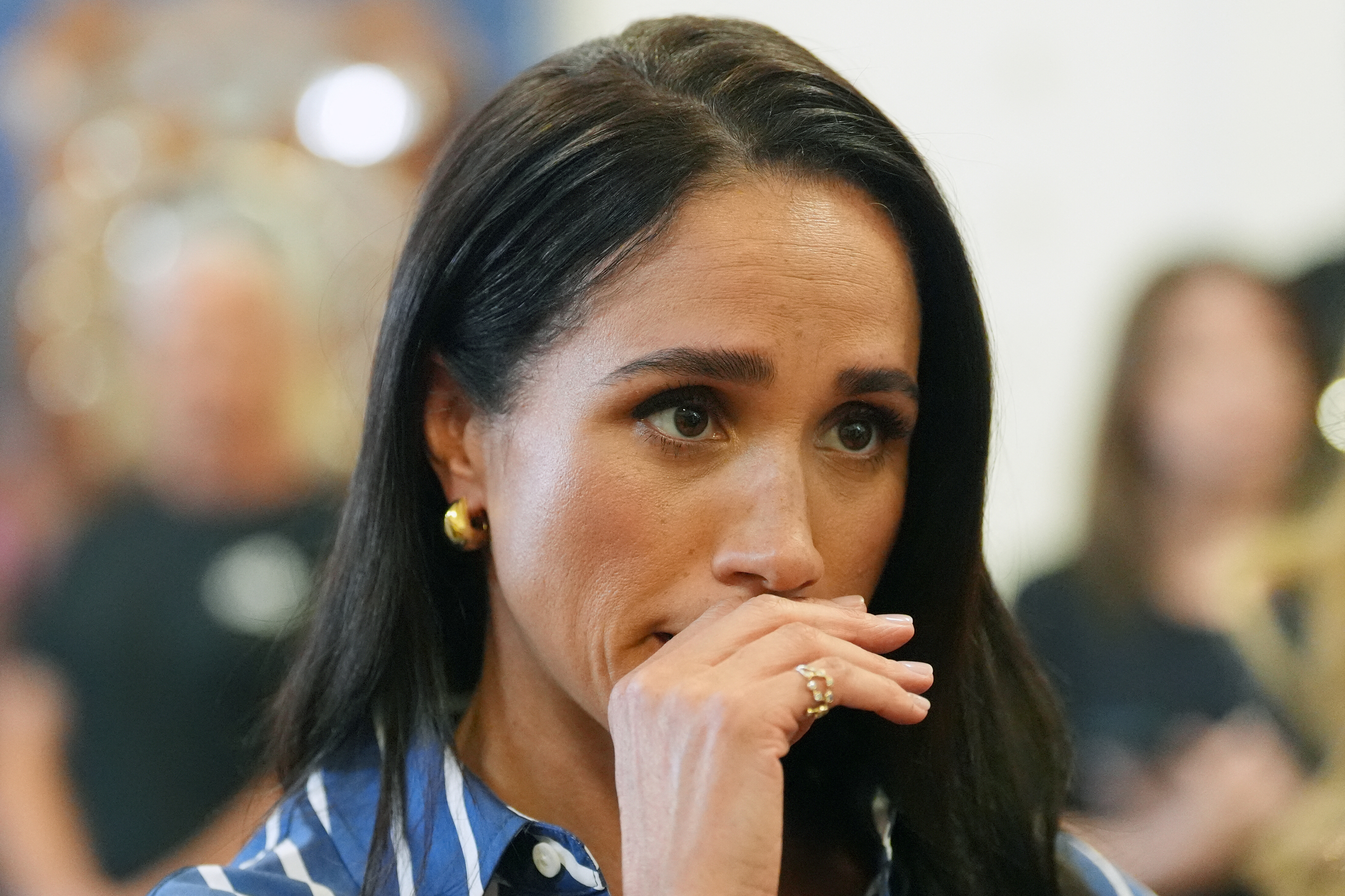 Meghan, the Duchess of Sussex, meets volunteer first responders from Bondi Surf Bathers' Life Saving Club at Bondi Beach in Sydney on April 17, 2026.  | Source: Getty Images