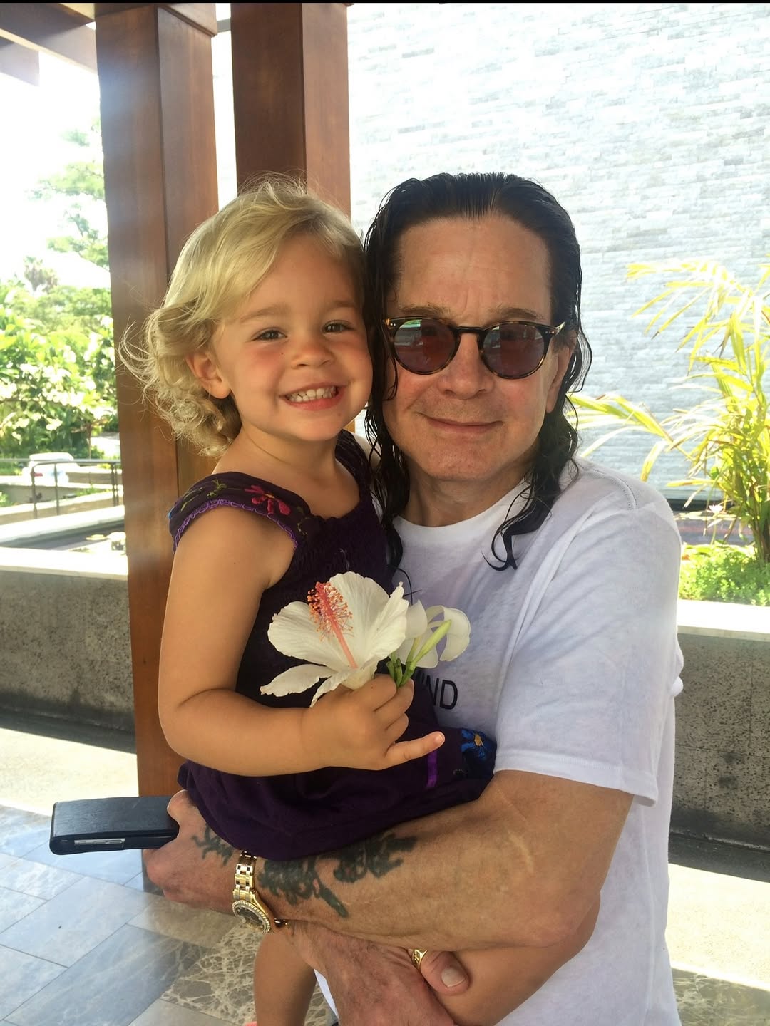 Pearl Clementine and Ozzy Osbourne from a post dated July 24, 2025. | Source: Instagram/lisastelly