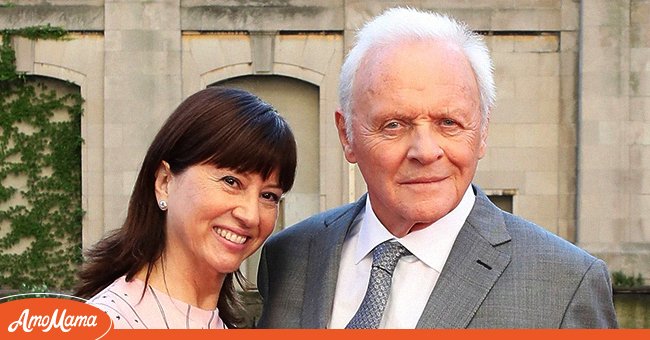 Actress Stella Arroyave and husband actor Anthony Hopkins arriving for the premiere of "Transformers: The Last Knight" at Civic Opera Building on June 20, 2017 in Chicago, Illinois. / Source: Getty Images