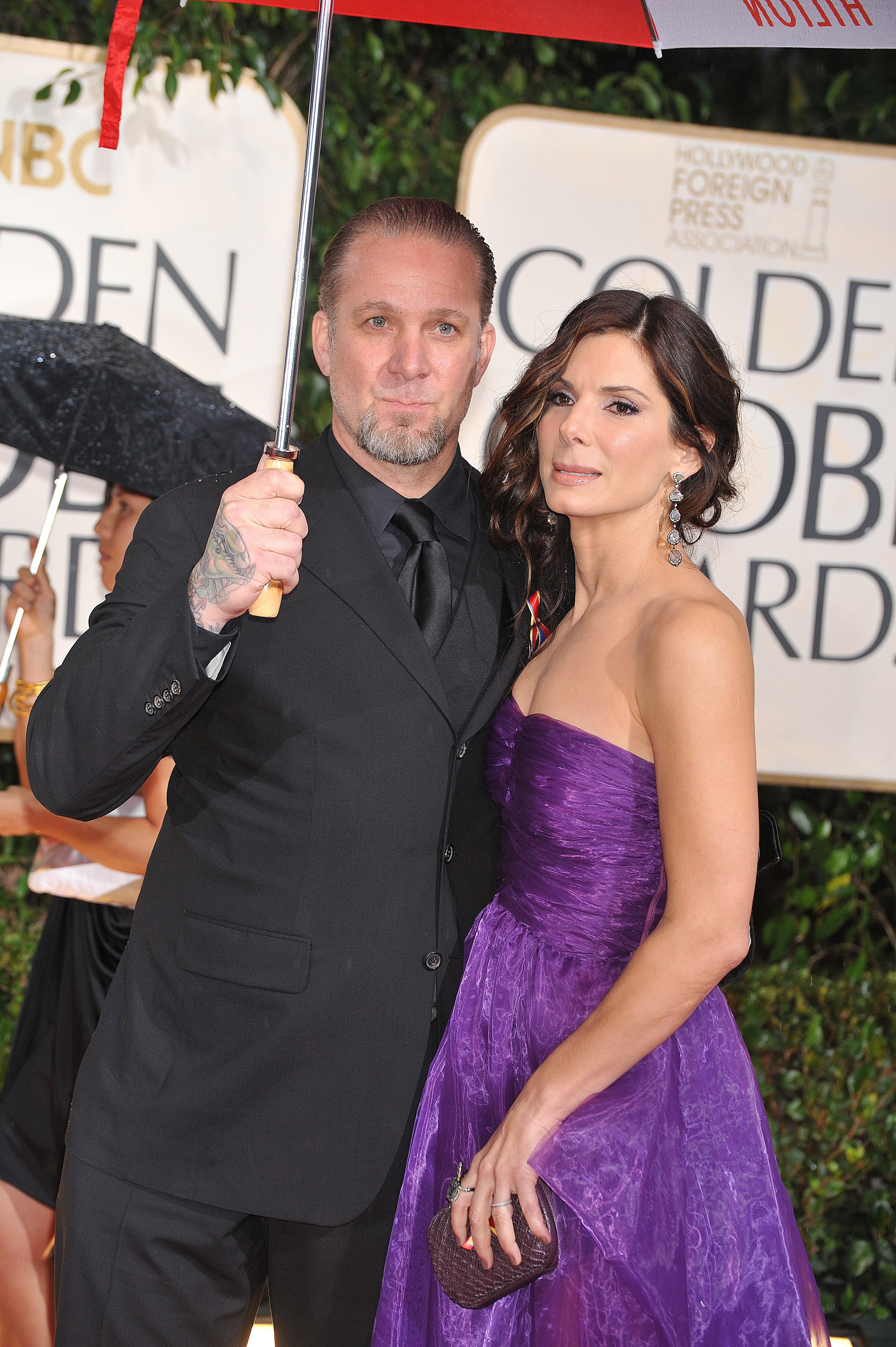 Jesse James and Sandra Bullock at the 67th Golden Globe Awards in Los Angeles on January 17, 2010. | Source: Getty Images