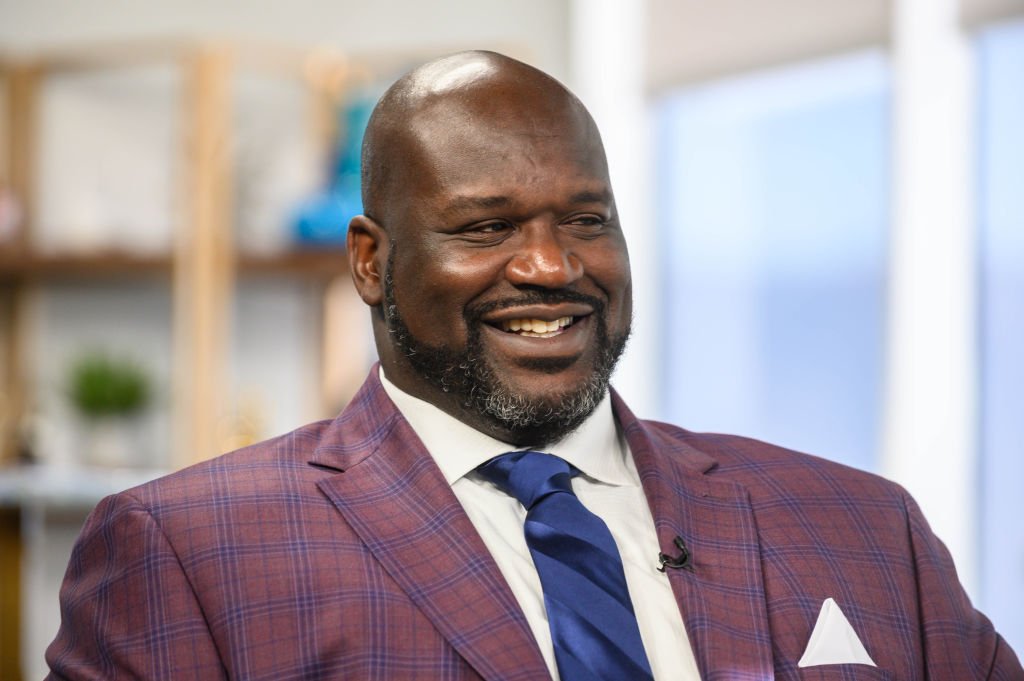 Daily Pop guest Shaquille O'Neal being interviewed | Photo: Getty Images