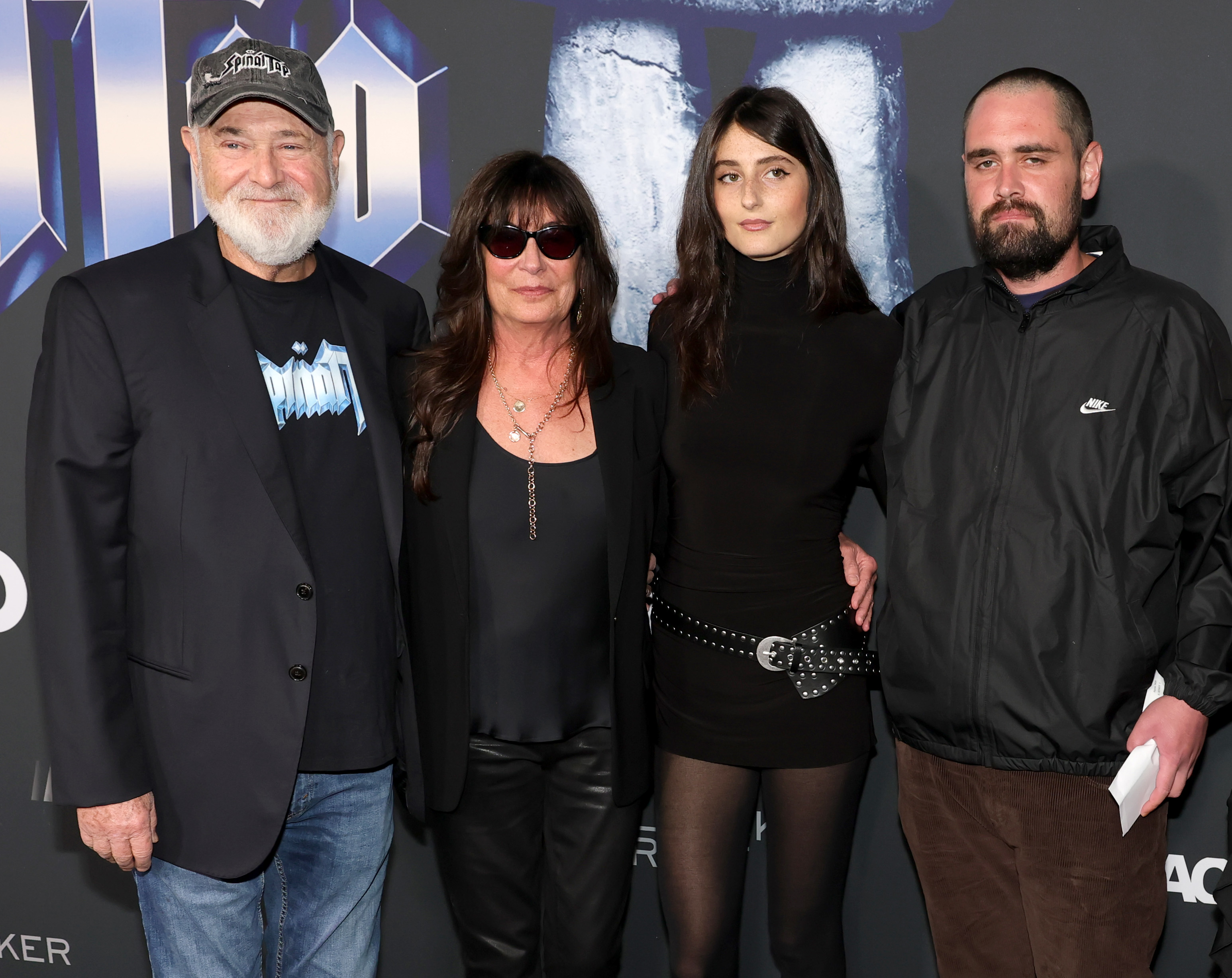 Rob, Michele, Romy, and Nick Reiner attend the premiere of "Spinal Tap II: The End Continues" in Los Angeles on September 9, 2025. | Source: Getty Images