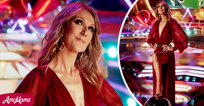 Céline Dion Stuns In A Chic Red Gown With Thigh High Slit As She Teases Big News