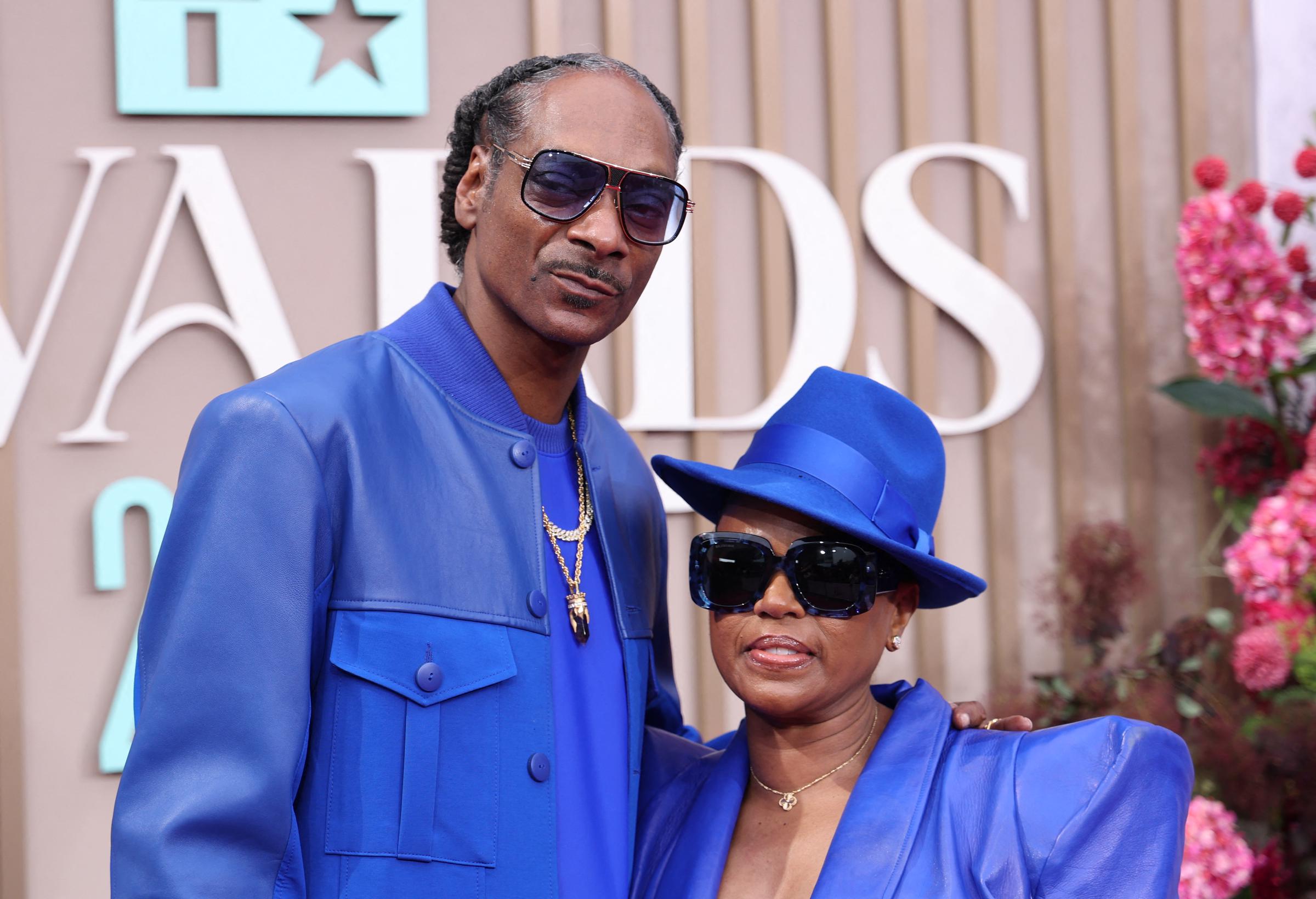 Snoop Dogg and Shante Broadus pictured at the Peacock Theatre in Los Angeles on June 9, 2025 | Source: Getty Images