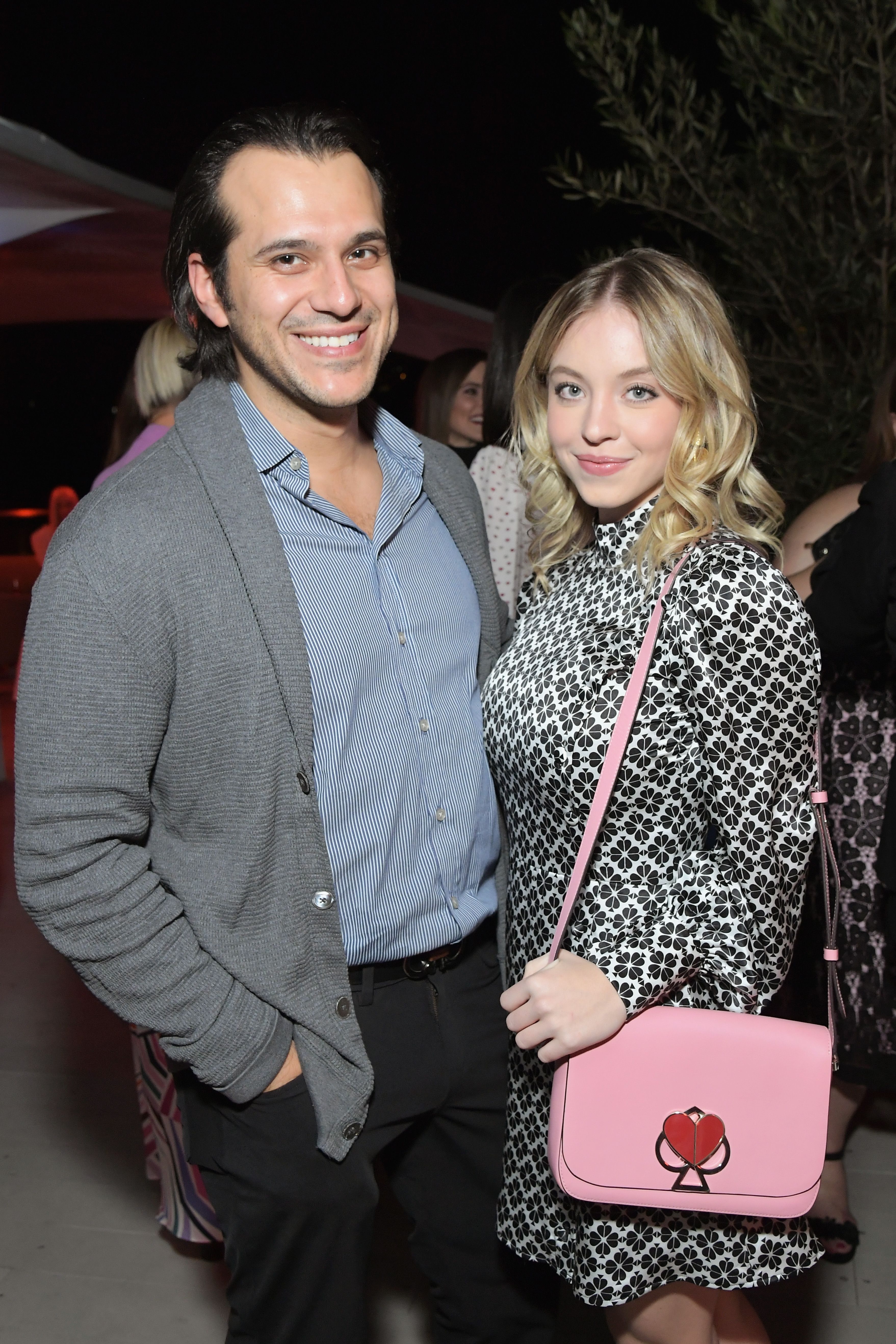 Jonathan Davino and Sydney Sweeney during the InStyle and Kate Spade dinner at Spring Place on October 23, 2018 in Los Angeles, California. | Source: Getty Images