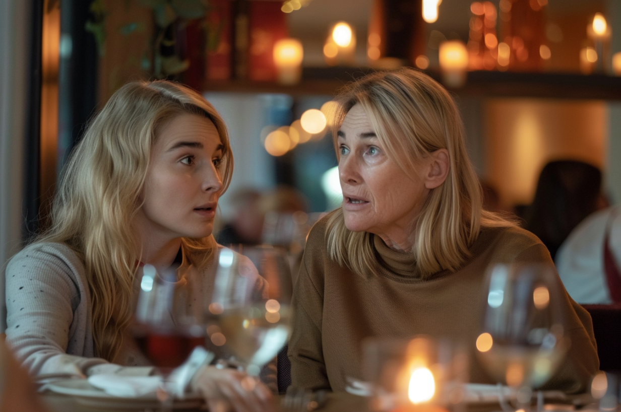 A shocked mother and daughter | Source: Midjourney