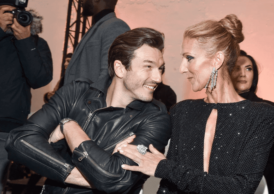 Celine Dion and Pepe Munoz at the Alexandre Vauthier Fashion Show. Image credit: Getty/GlobalUkraineImages