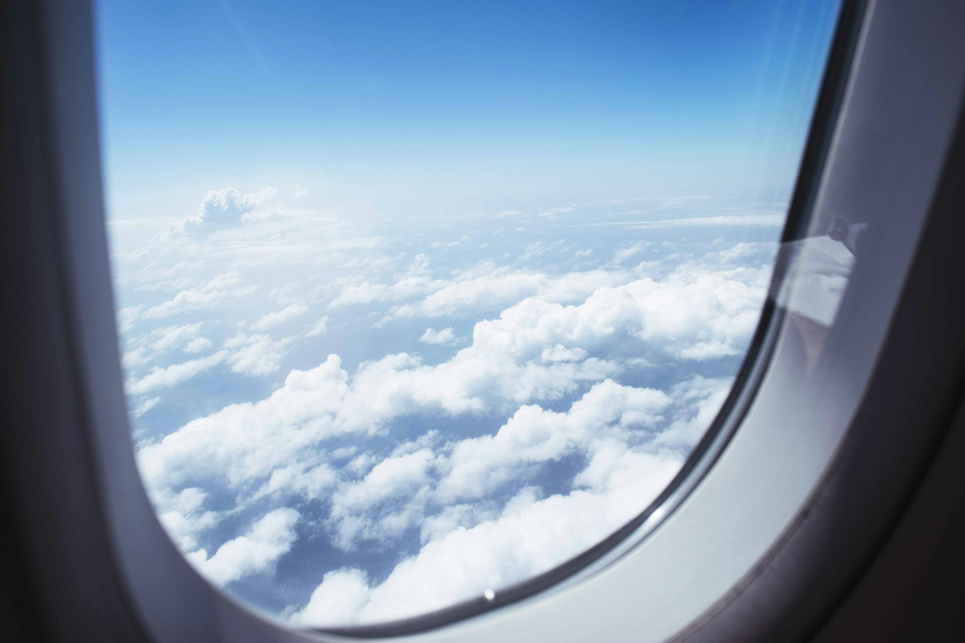 Clouds as seen from an airplane window | Source: Pexels