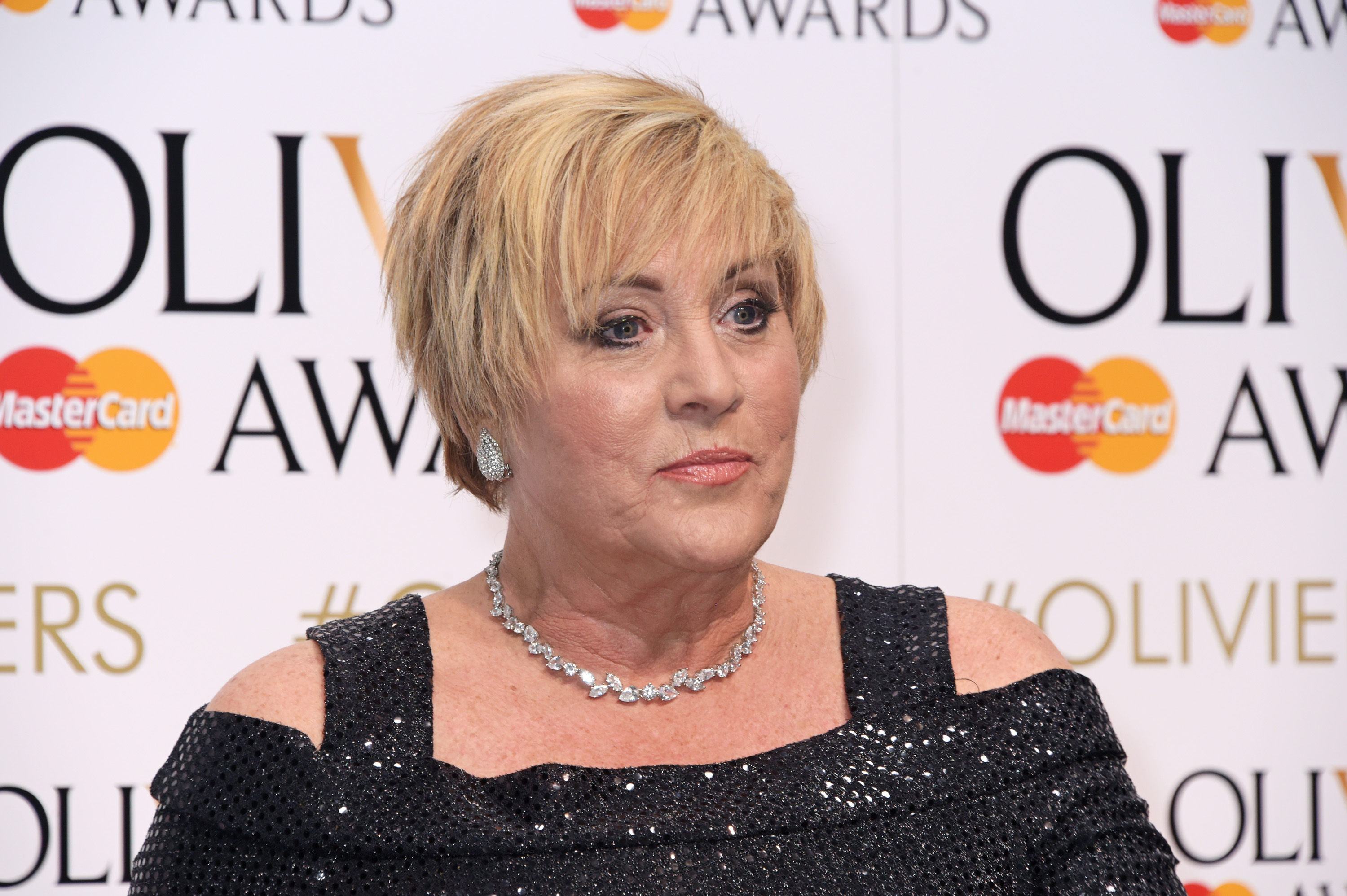 Lorna Luft poses at The Olivier Awards on April 12, 2015, in London, England. | Source: Getty Images