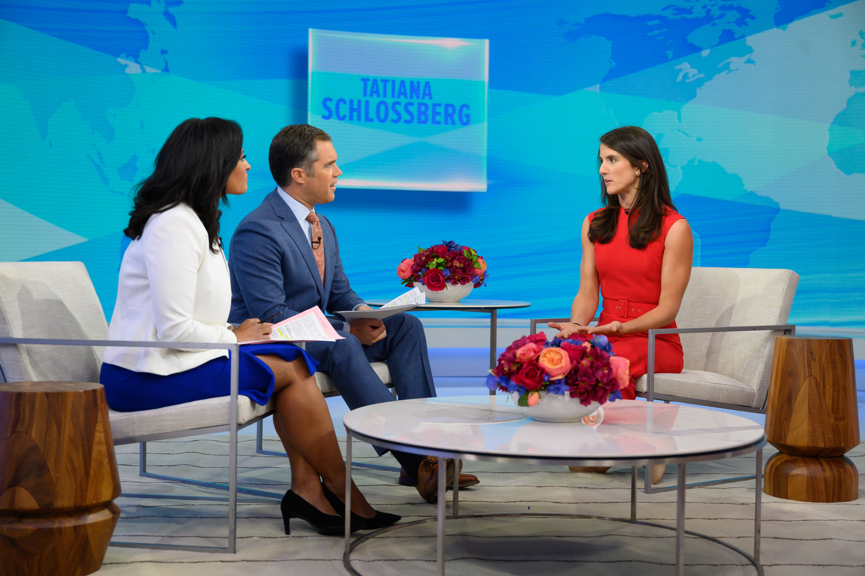 Tatiana Schlossberg on "Today" with Kristen Welker and Peter Alexander on August 27, 2019 | Source: Getty Images