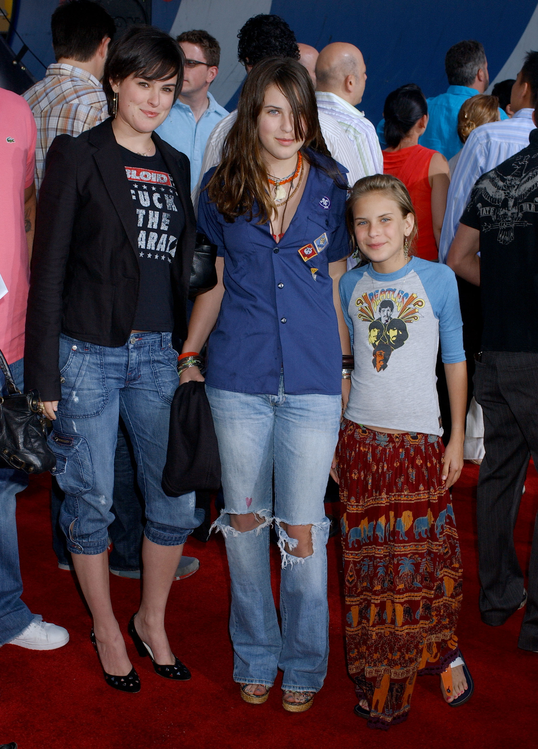Sisters Rumer, Scout, and Tallulah Willis at the "Lords of Dogtown" premiere | Source: Getty Images