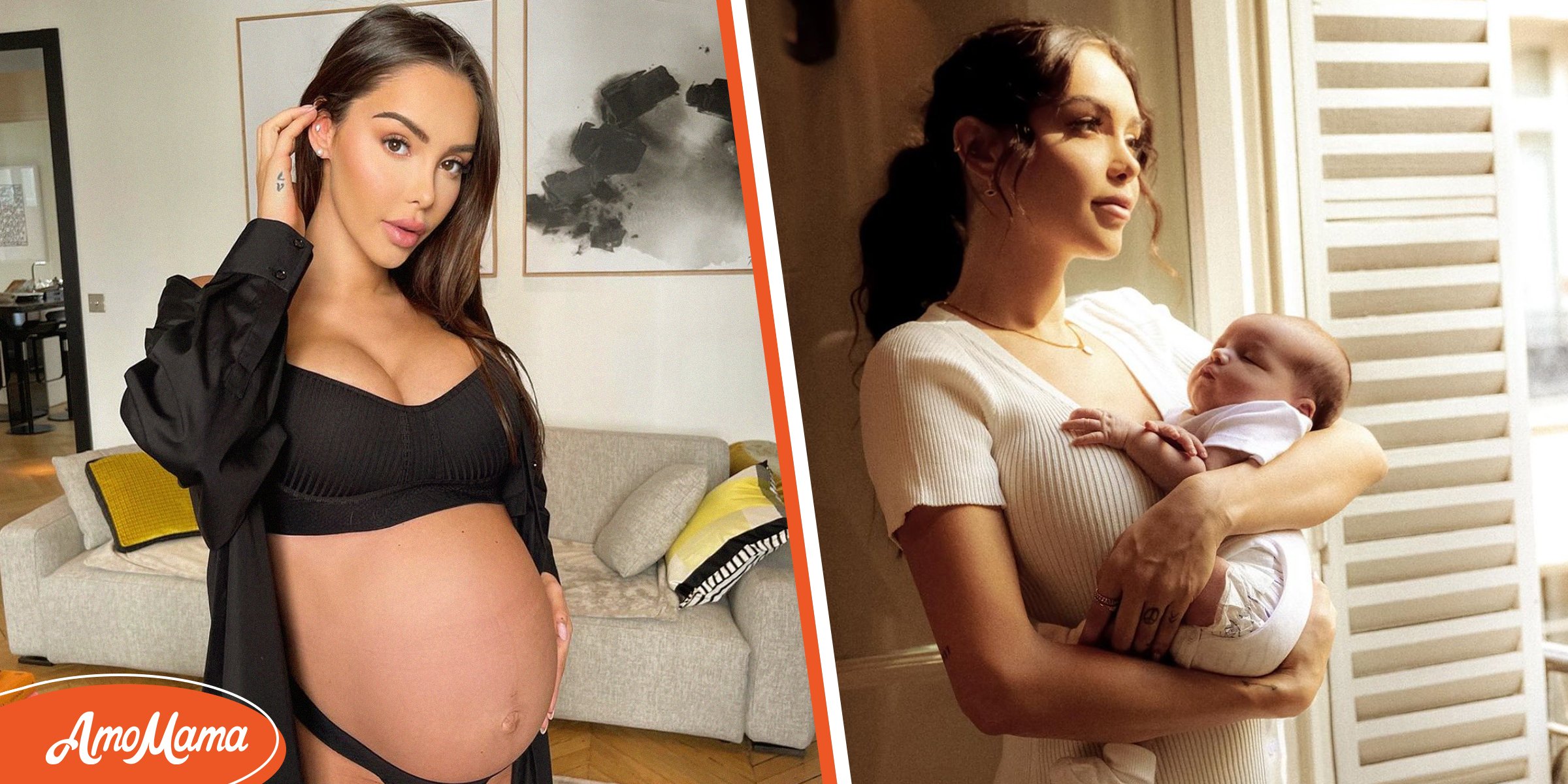 Influenceuse Francaise Qui A Perdu Son Bebe Nabilla montre ses "bourrelets" post-grossesse pour s'accepter - Les fans  continuent de critiquer son corps et son accouchement en France