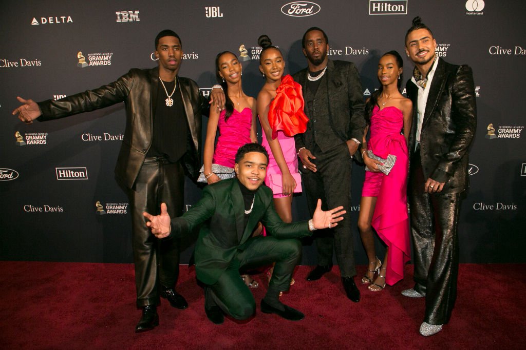 Sean Combs and his family at the Pre-Grammy Gala and Grammy Salute on January 25, 2020. | Photo: Getty Images 