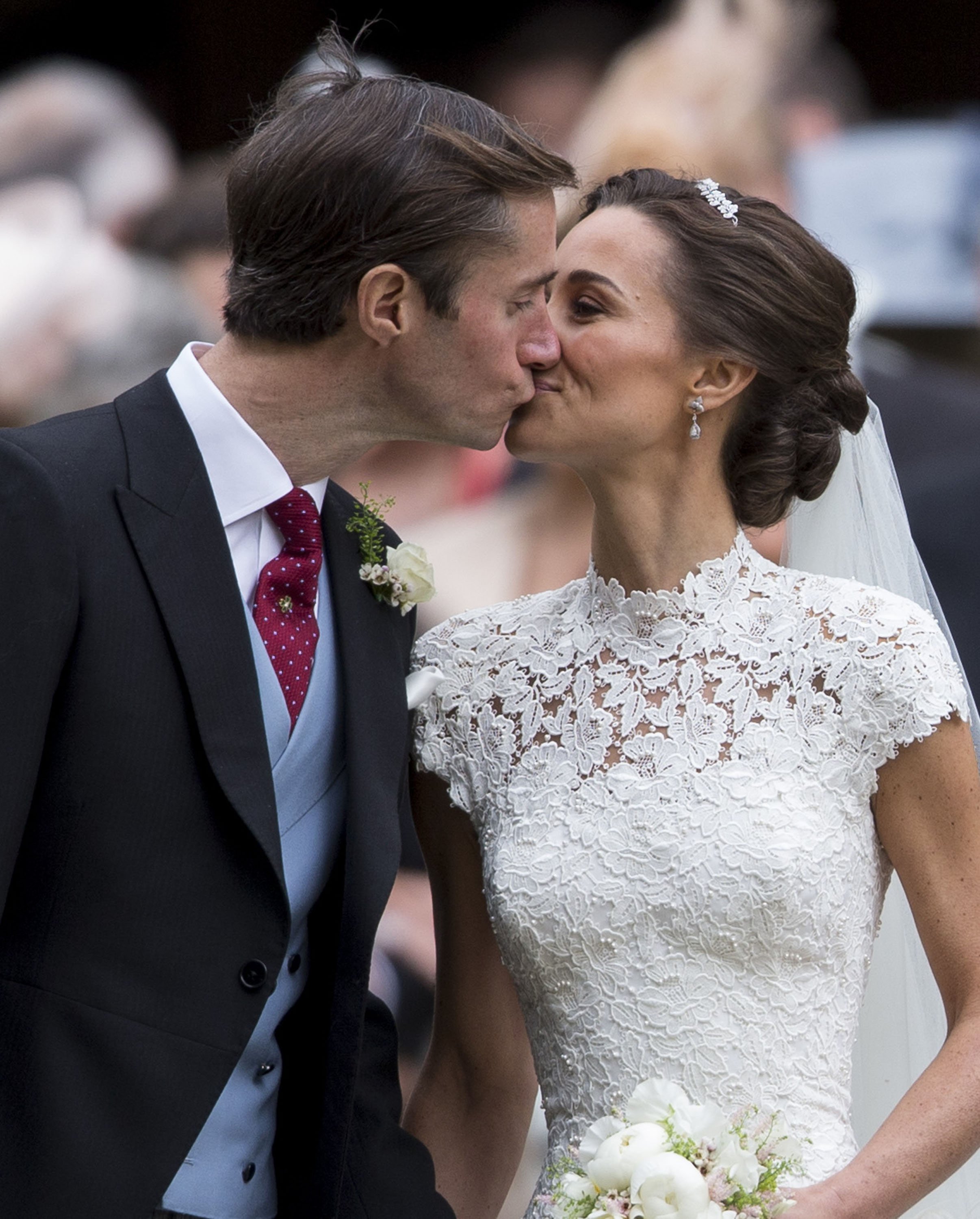 James Matthews and Pippa Middleton after their wedding at St Mark's Church on May 20, 2017 in Englefield Green, England | Source: Getty Images