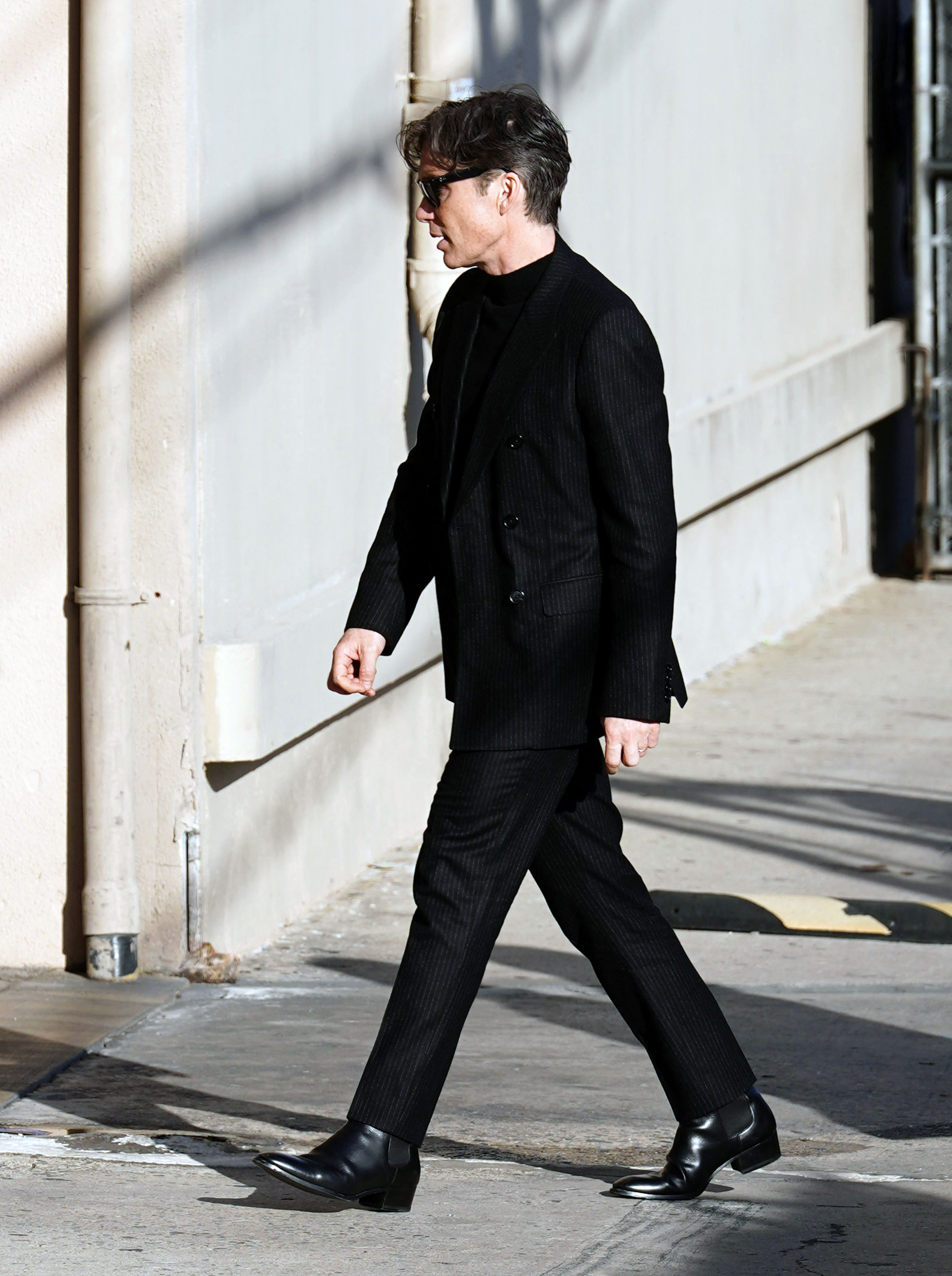 Cillian Murphy spotted arriving at "Jimmy Kimmel Live!" in Los Angeles, California on February 22, 2024 | Source: Getty Images