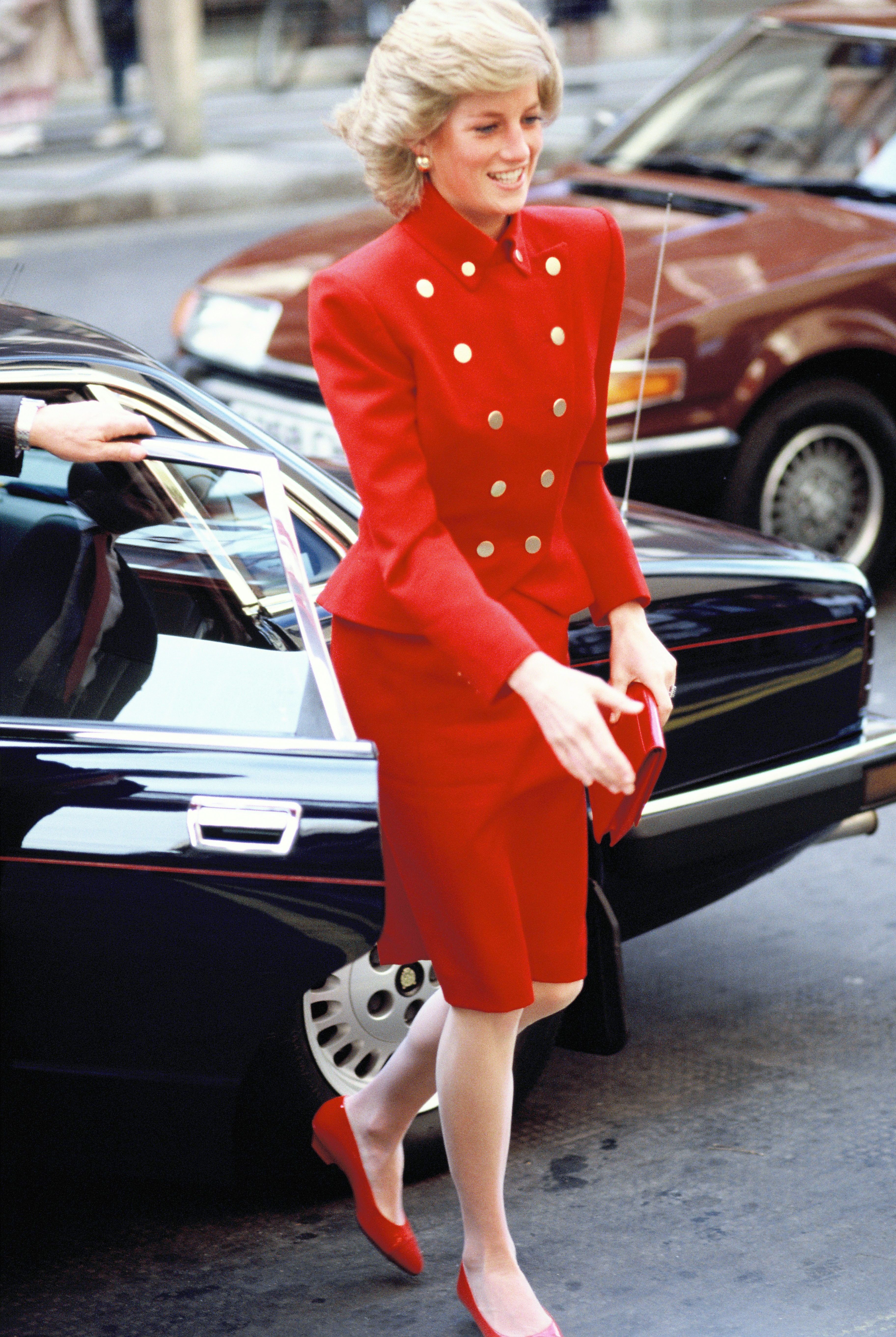 Diana, Princess of Wales, at St Mary's Hospital in Paddington for a visit on March 1, 1989 | Photo: Getty Images