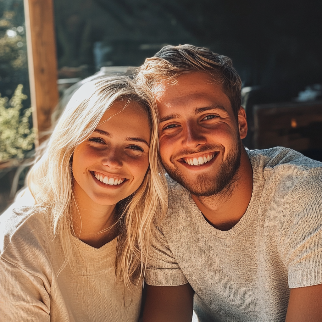 A smiling couple | Source: Midjourney