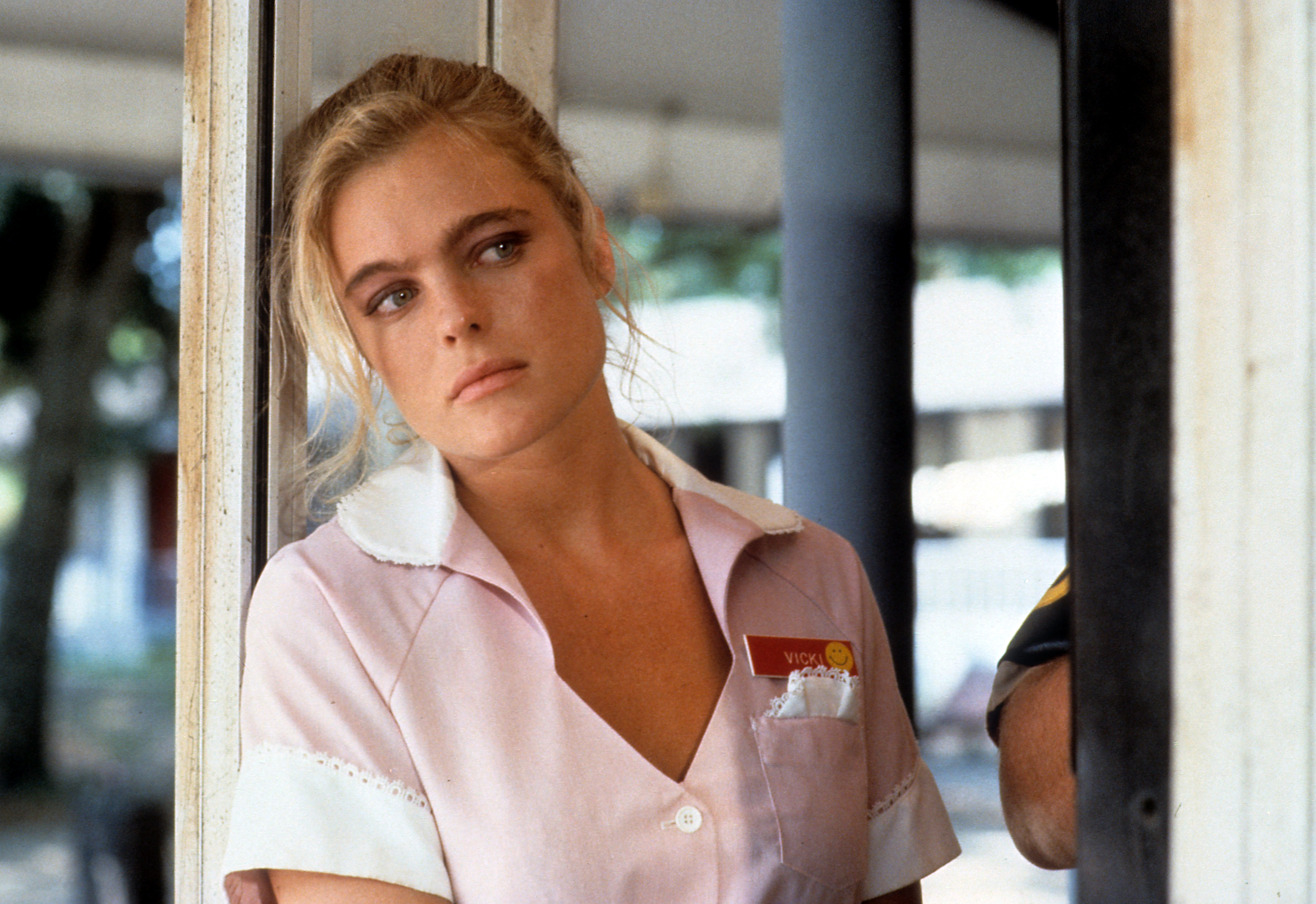 Erika Eleniak filming "Chasers," circa 1994. | Source: Getty Images