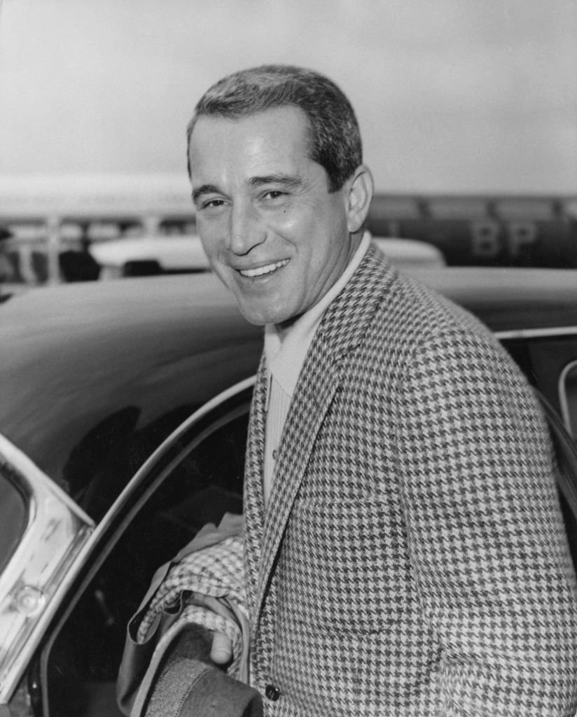 Perry Como (1912 - 2001) arrives at London Airport, 16th April 1960. | Getty Images