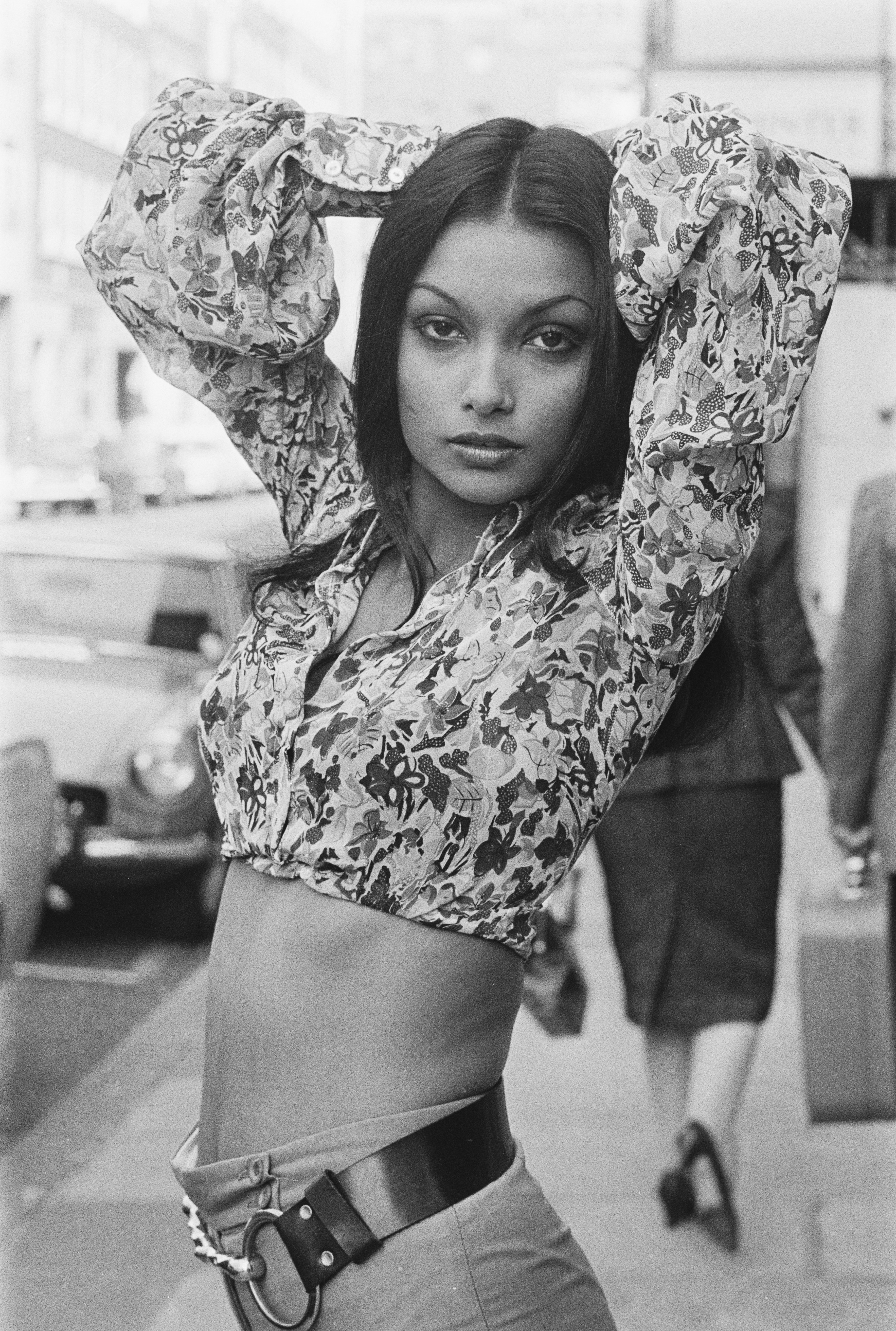 Guyanese actress and fashion model Shakira Baksh in September 1971, United Kingdom. / Source: Getty Images