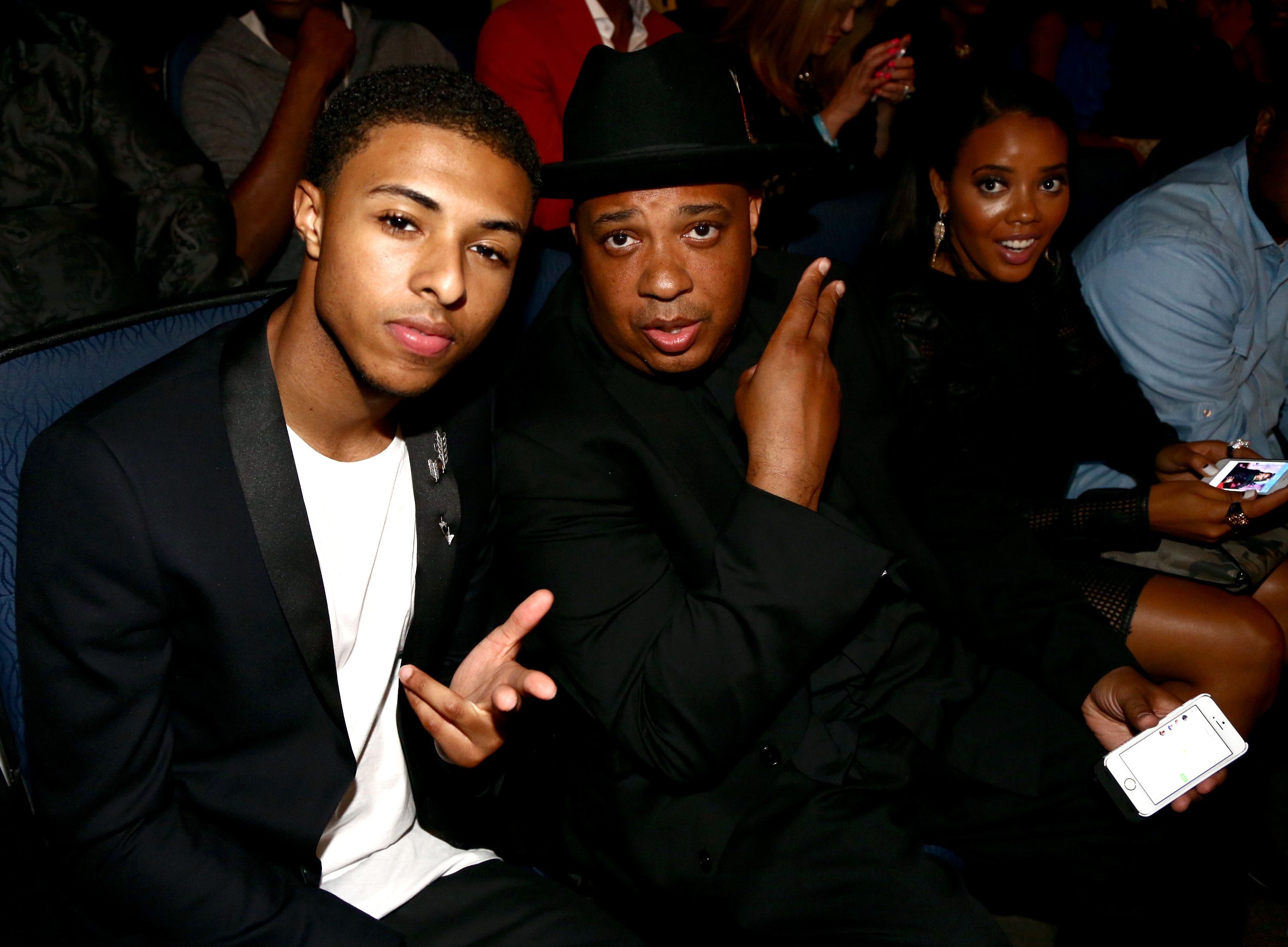 Diggy Simmons and Rev Run at the BET Awards in 2014 in Los Angeles | Source: Getty Images