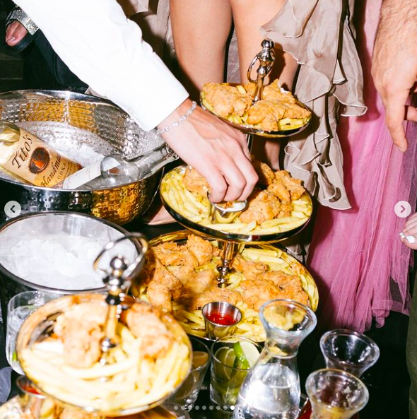 Some of the food that was served during Jesse Light and Jesse Bongiovi's five-day wedding celebration, posted on July 15, 2024 | Source: Instagram/vogueweddings