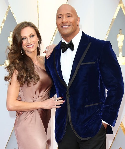 Dwayne Johnson and Lauren Hashian arrive at the 89th Annual Academy Awards | Image: Getty Images