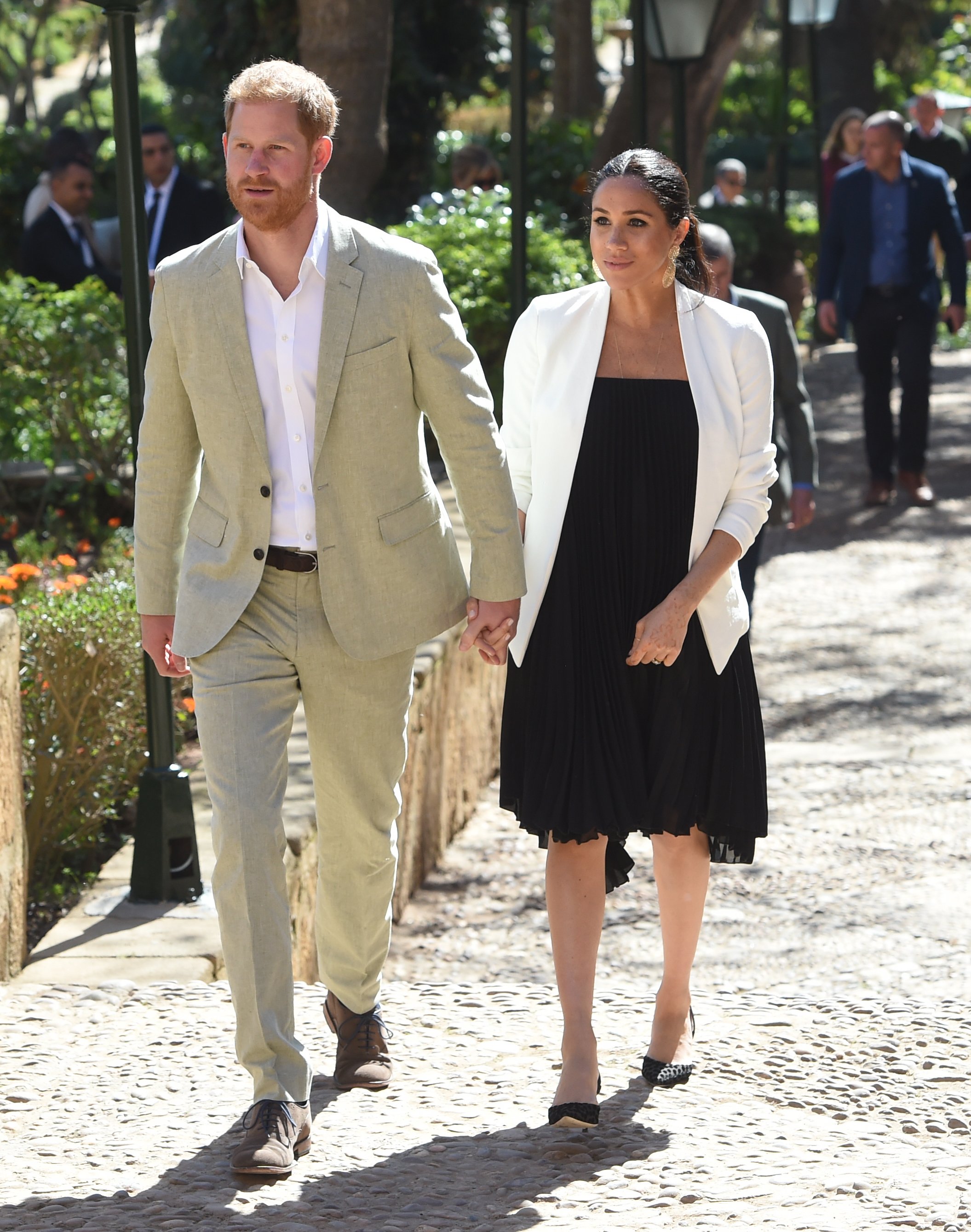 Meghan Markle and Prince Harry in Morocco 2019. | Source: Getty Images