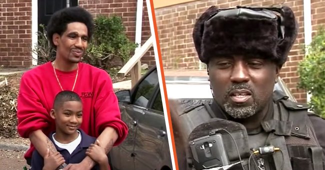 [Left] A father and son who were on the brink of homelessness; [Right] A kind security guard who gave strangers a place to stay. | Source: youtube.com/FOX 5 Atlanta