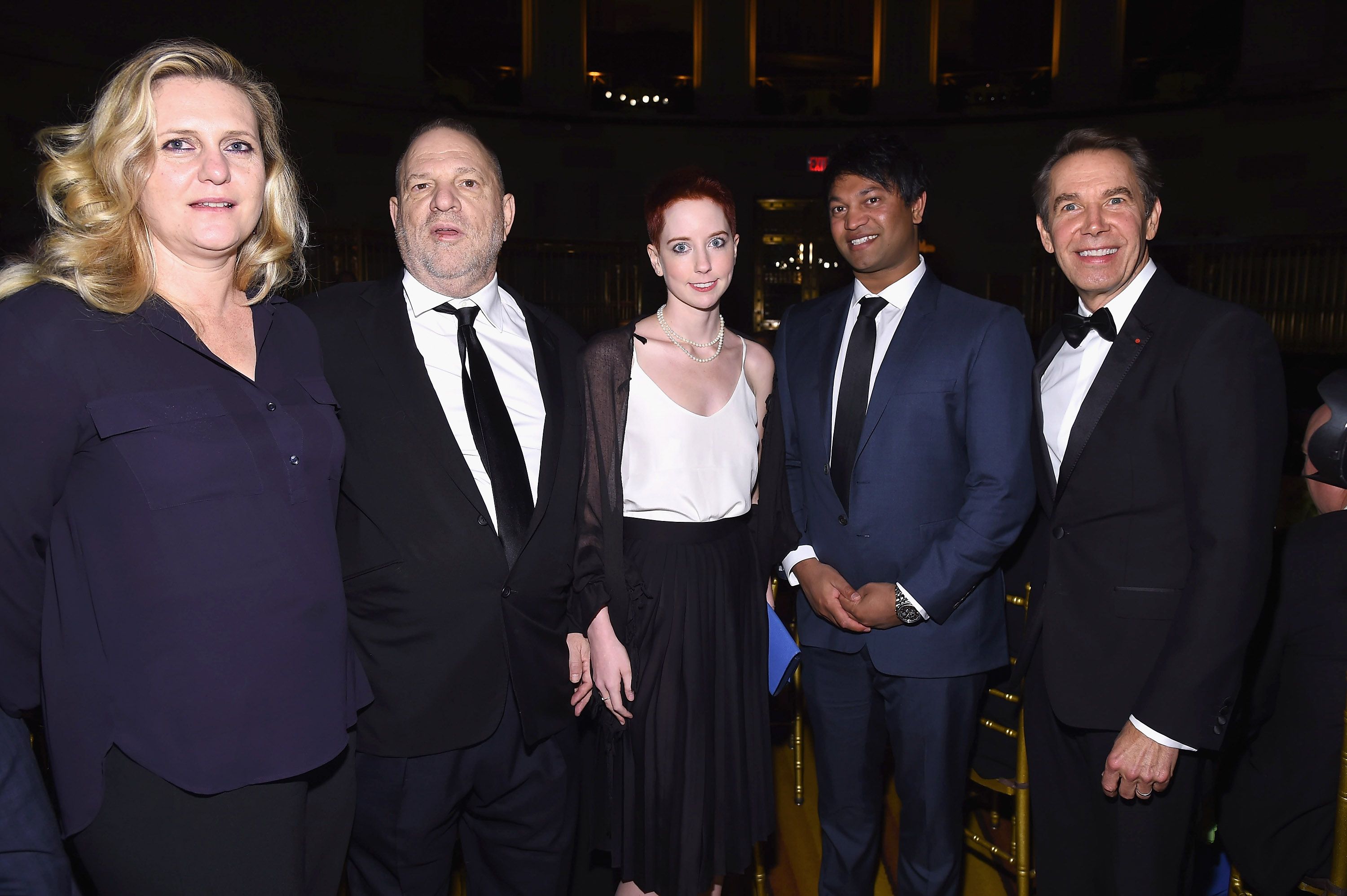 Justine Koons, Harvey Weinstein, Remy Lily Weinstein, Saroo Brierley and Jeff Koons during the International Centre for Missing and Exploited Children's 2017 Gala for Child Protection in New York City. | Source: Getty Images