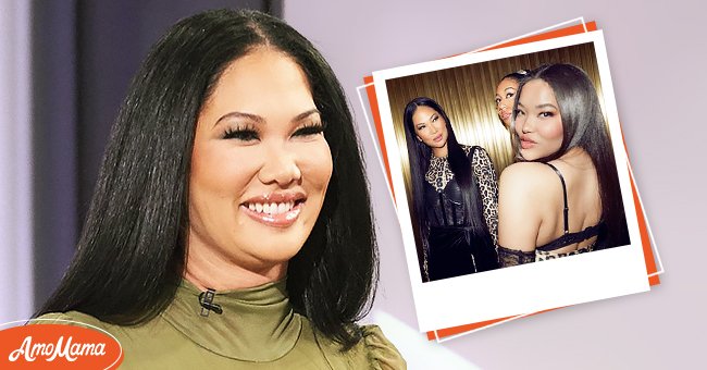 Fashion icon Kimora Lee Simmons | Photo: Getty Images Inset: Simmons with her daughters Ming and Aoki | Photo: Instagram.com/kimoraleesimmons