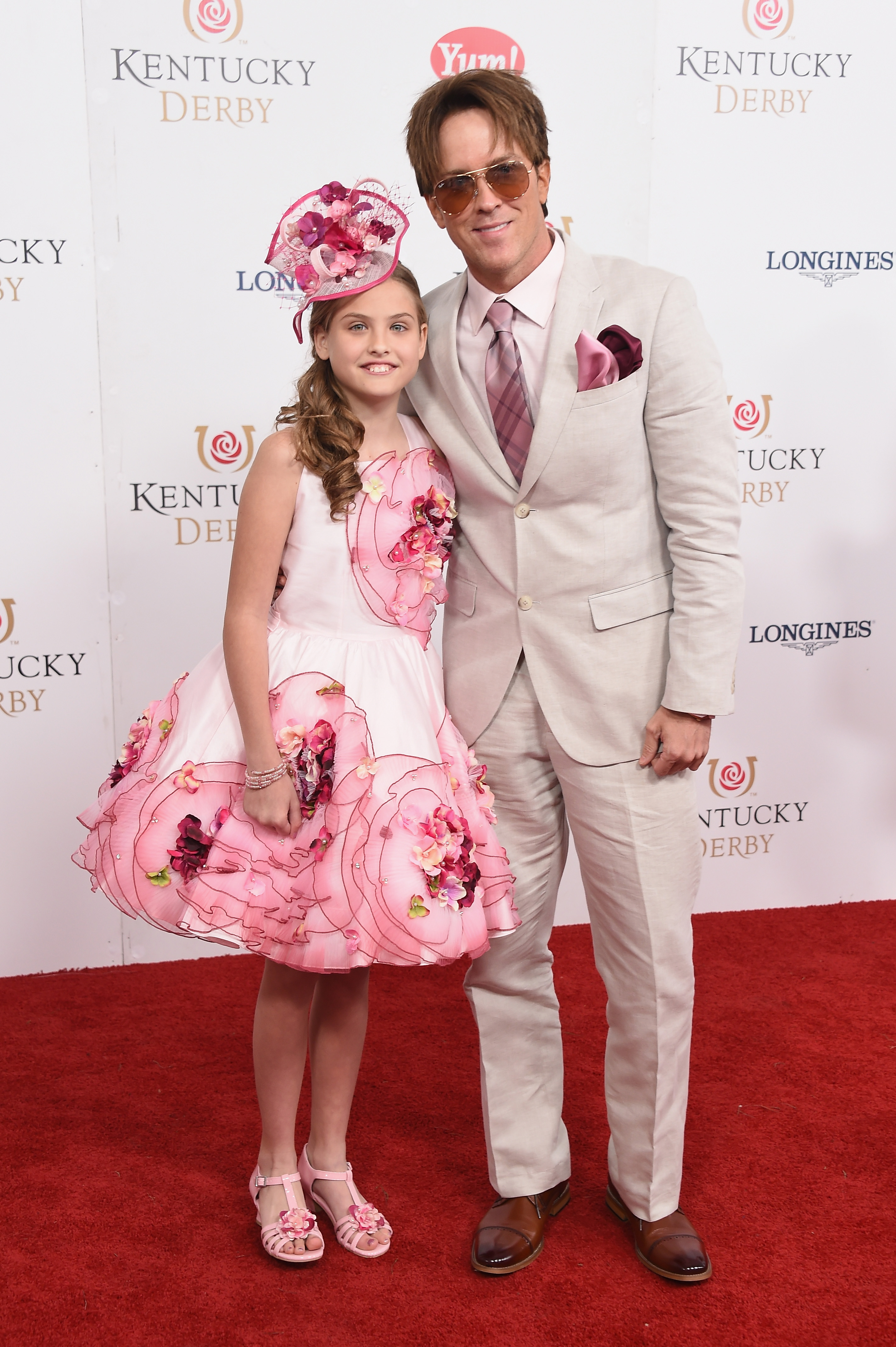 Dannielynn Birkhead and Larry Birkhead attend the 143rd Kentucky Derby at Churchill Downs on May 6, 2017, in Louisville, Kentucky.