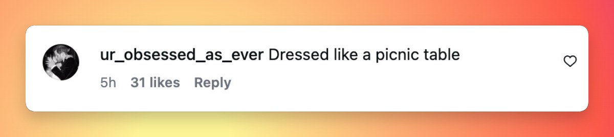 A critical social media reaction to Kate Middleton's dress following her appearance at a Cancer Research UK reception. | Source: Instagram/hellomag