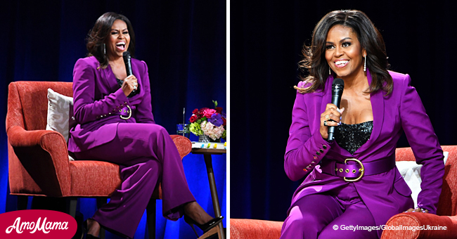 Michelle Obama Flaunts Cleavage during Her 'Becoming' World Tour