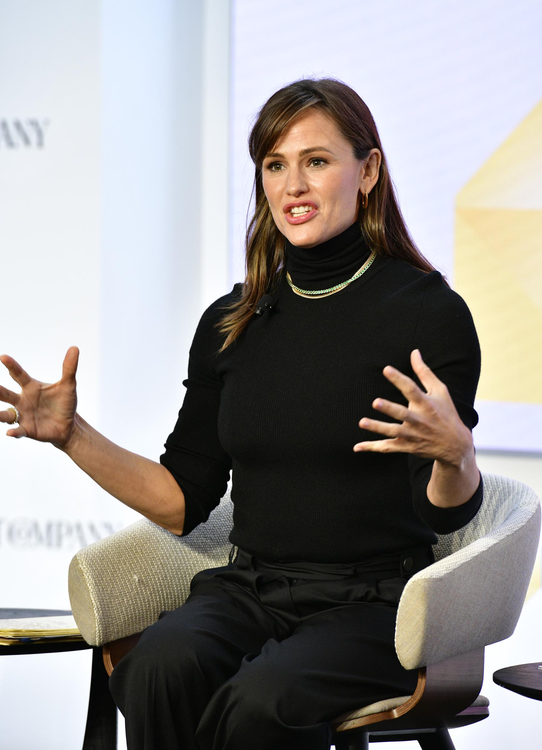 Jennifer Garner speaks at The Fast Company Innovation Festival in New York City on September 22, 2022 | Source: Getty Images