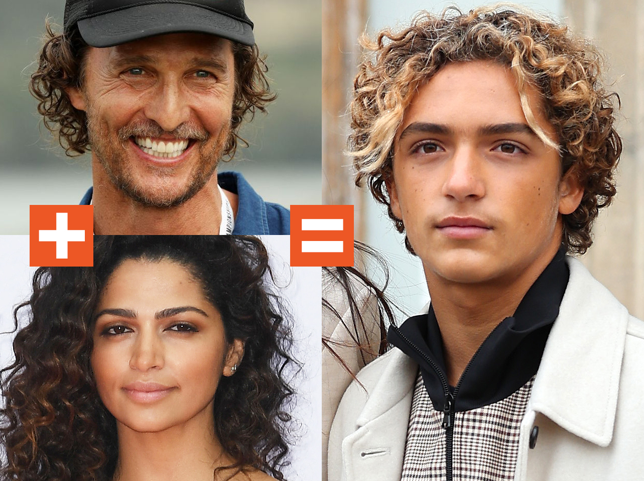 A collage of Matthew McConaughey, Camila Alves, and Levi McConaughey | Source: Getty Images