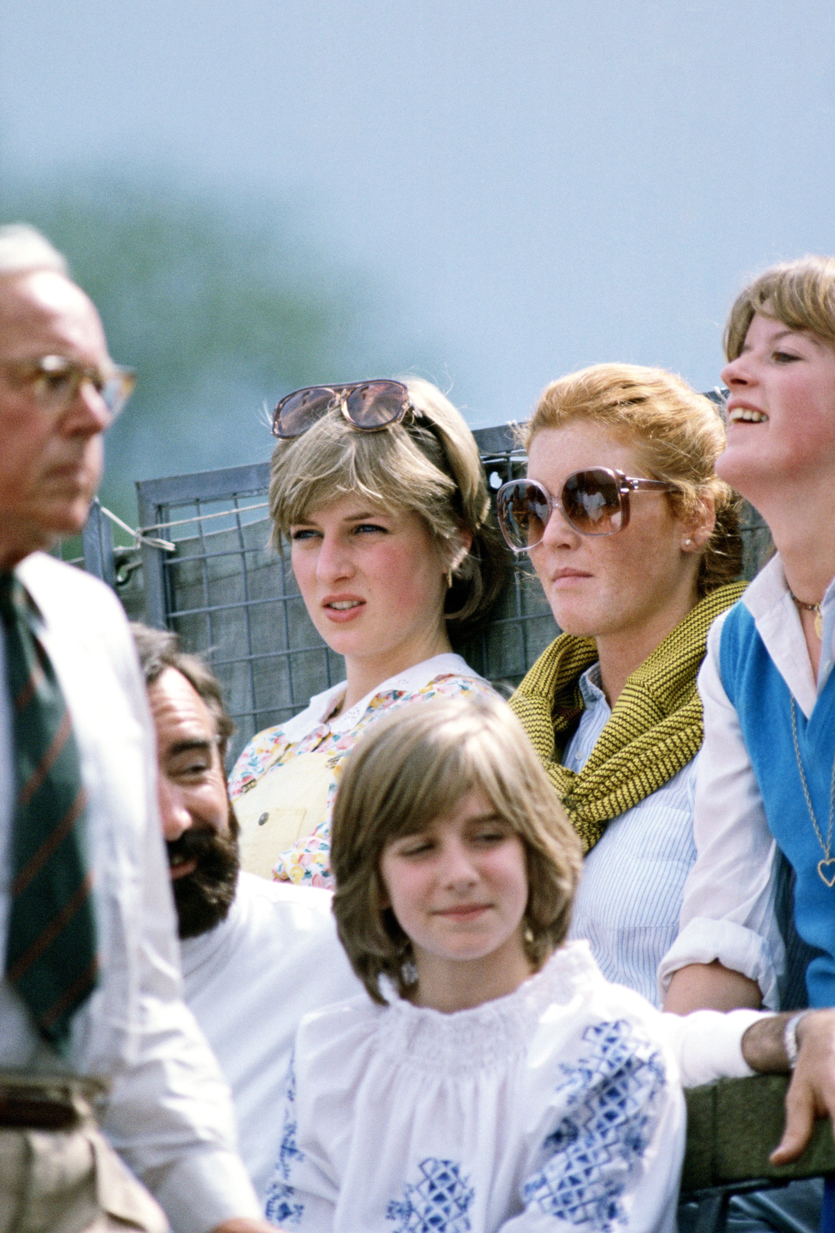 Sarah Ferguson and Lady Diana Spencer pictured watching Polo At Cowdray Park Polo Club in Cowdray, United Kingdom. / Source: Getty Images