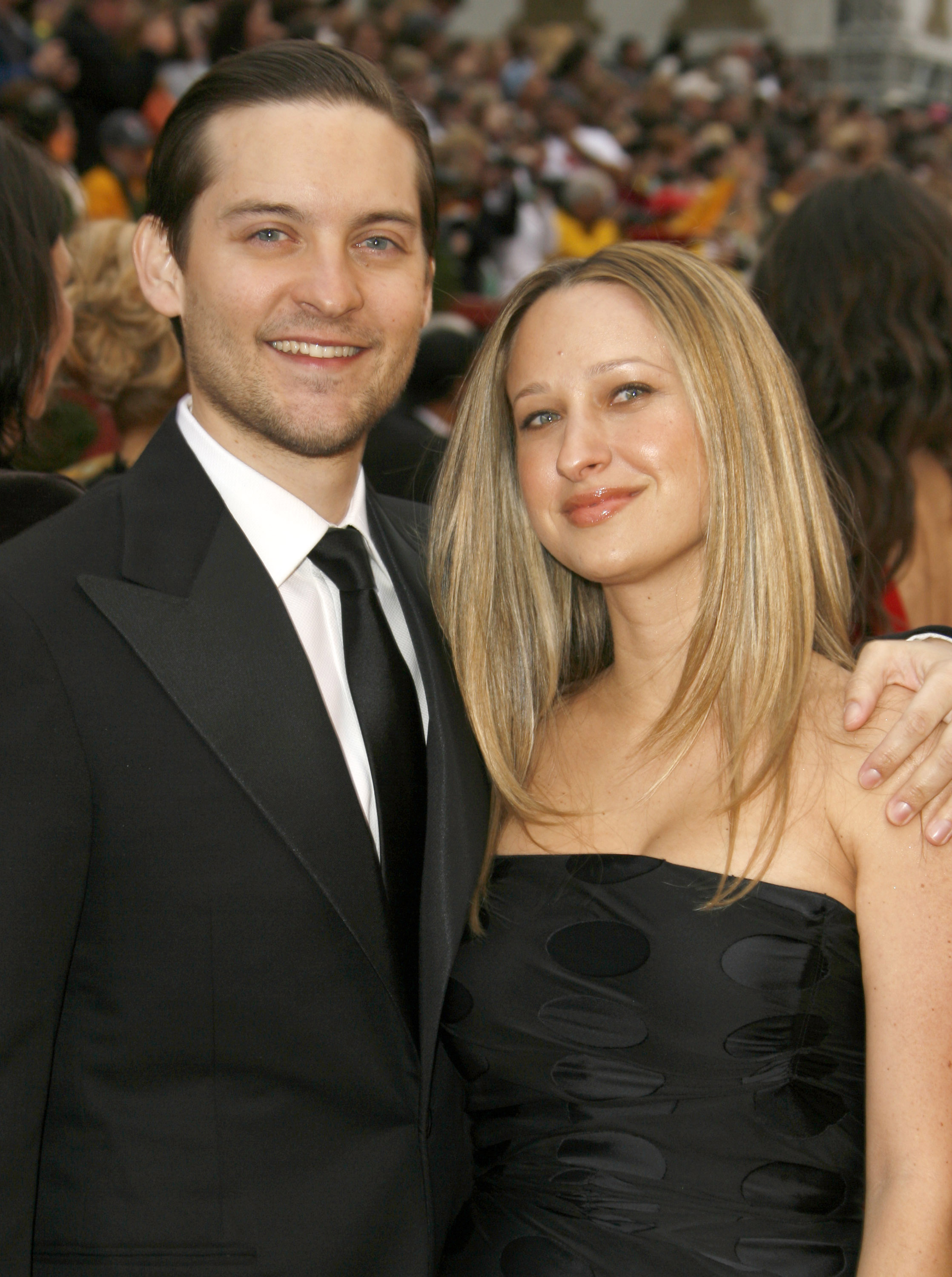 Tobey Maguire and Jennifer Meyer at the 79th Annual Academy Awards on February 25, 2007, in Los Angeles, California. | Source: Getty Images