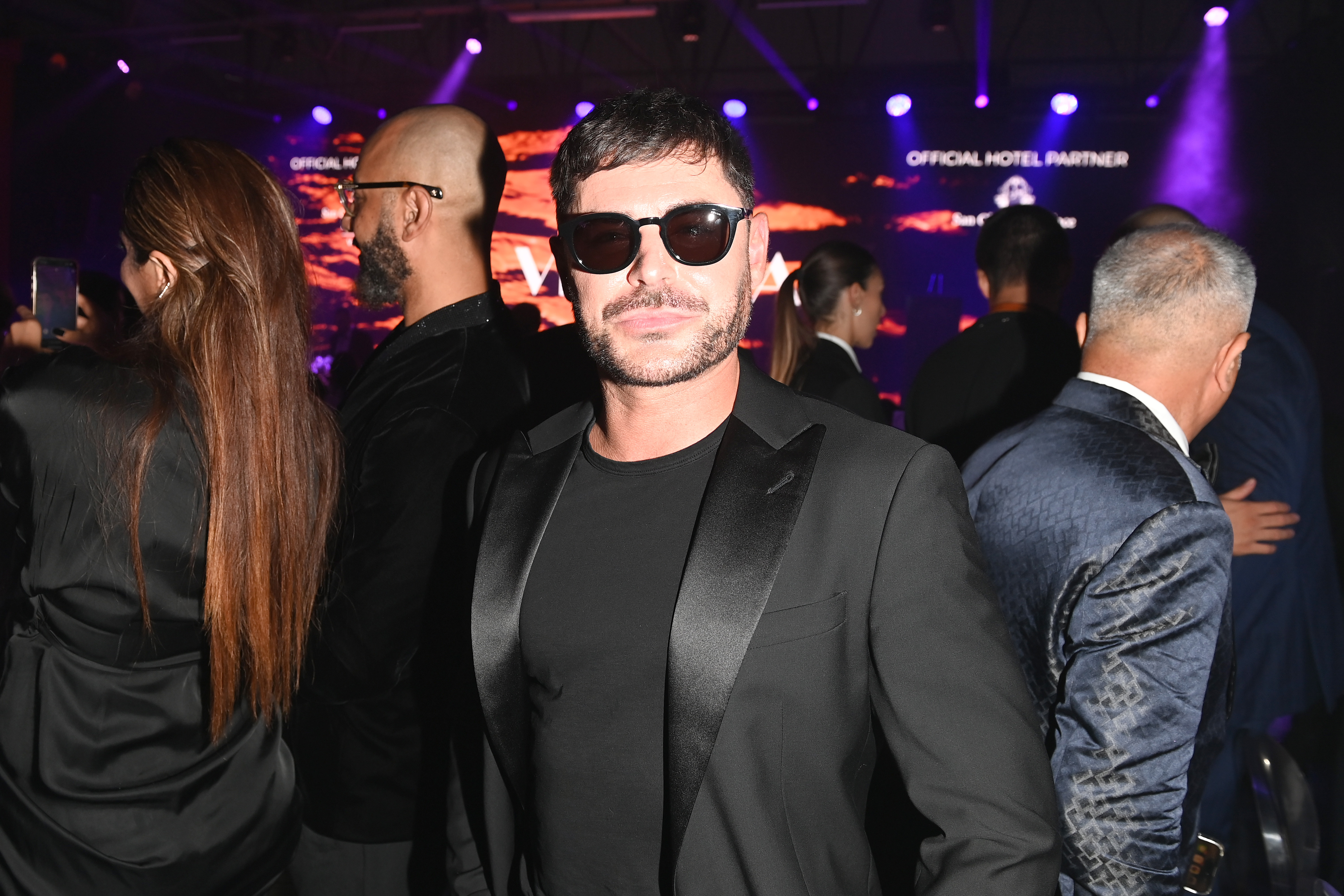 Zac Efron at the amfAR Gala Venezia in Venice, Italy, on September 1, 2024 | Source: Getty Images