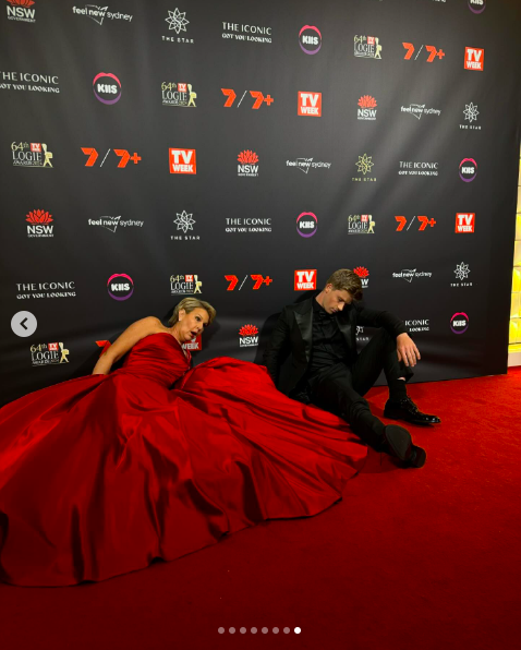 Julia Morris and Robert Irwin at the Logie Awards, posted on August 19, 2024 | Source: Instagram/robertirwinphotography